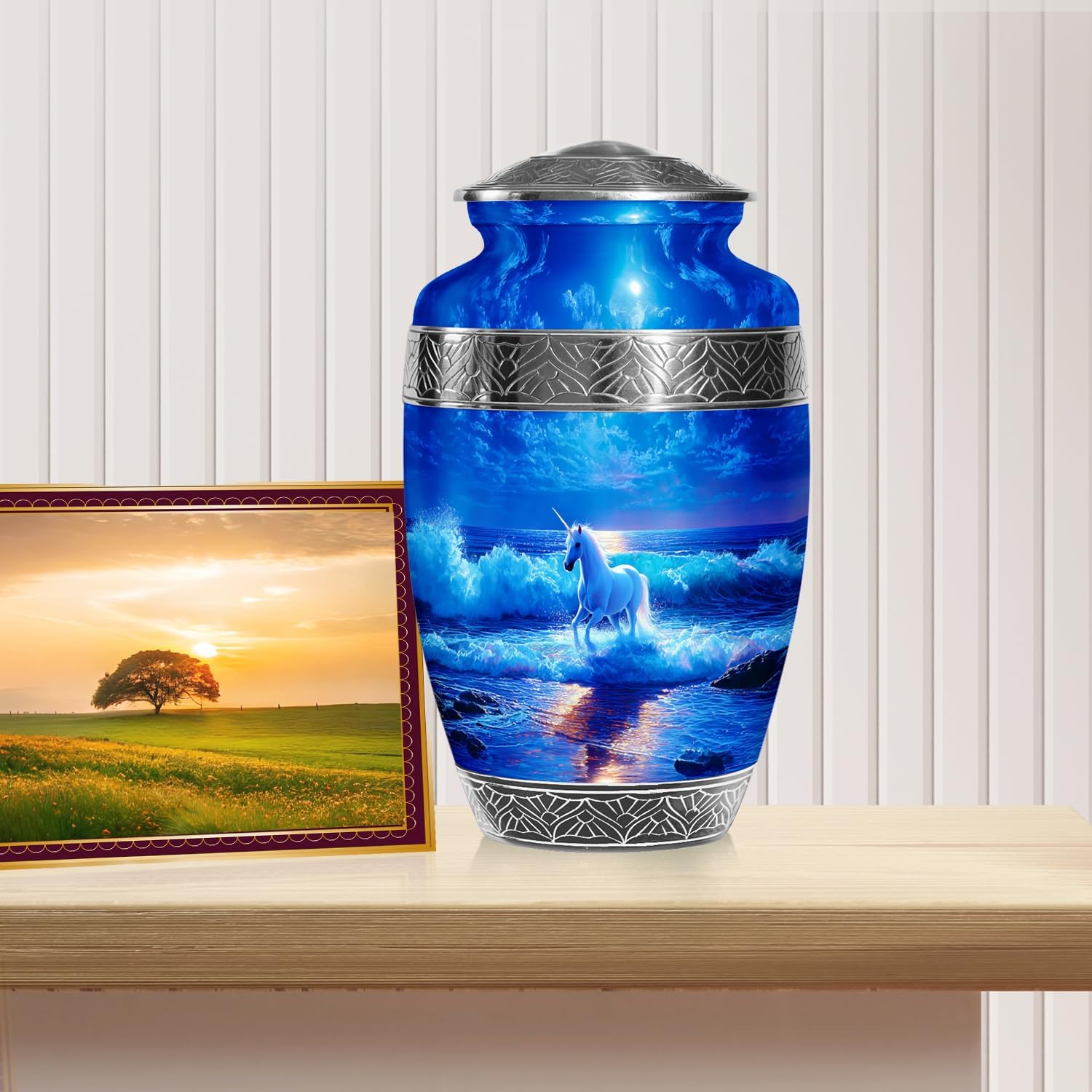 Unicorn Ashes Urn - 10 Inch Cremation Urn for Adults