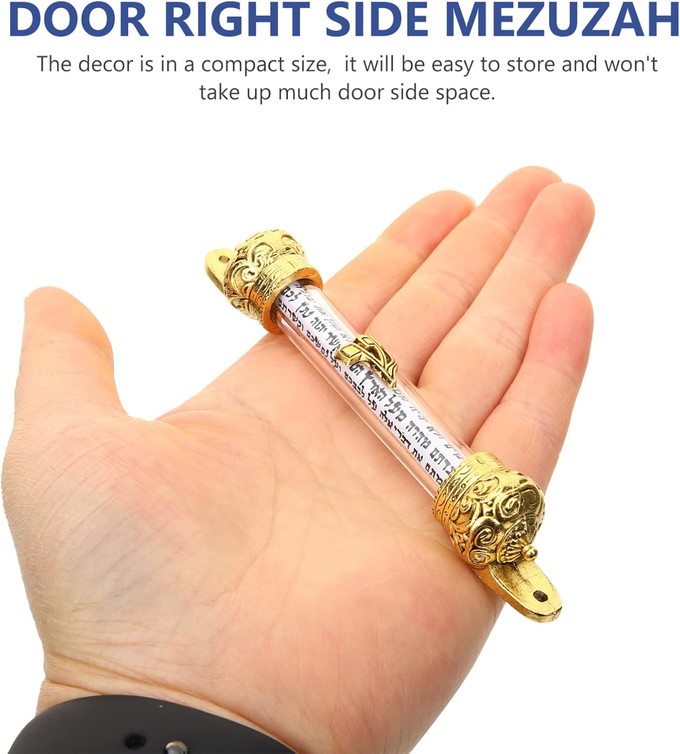 Happyyami Metal Mezuzah Scroll Door Decor