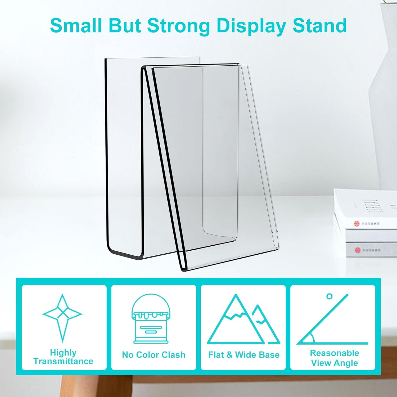 Boloyo Acrylic Easel Display Stand 4PC 6x4 Inch Holder