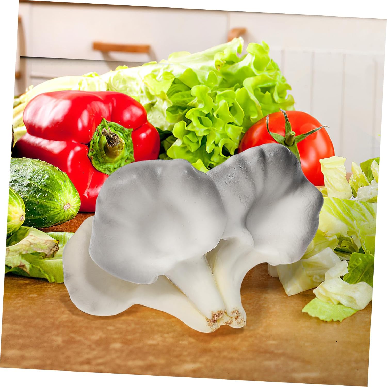 PRETYZOOM Realistic Oyster Mushroom Decor Model