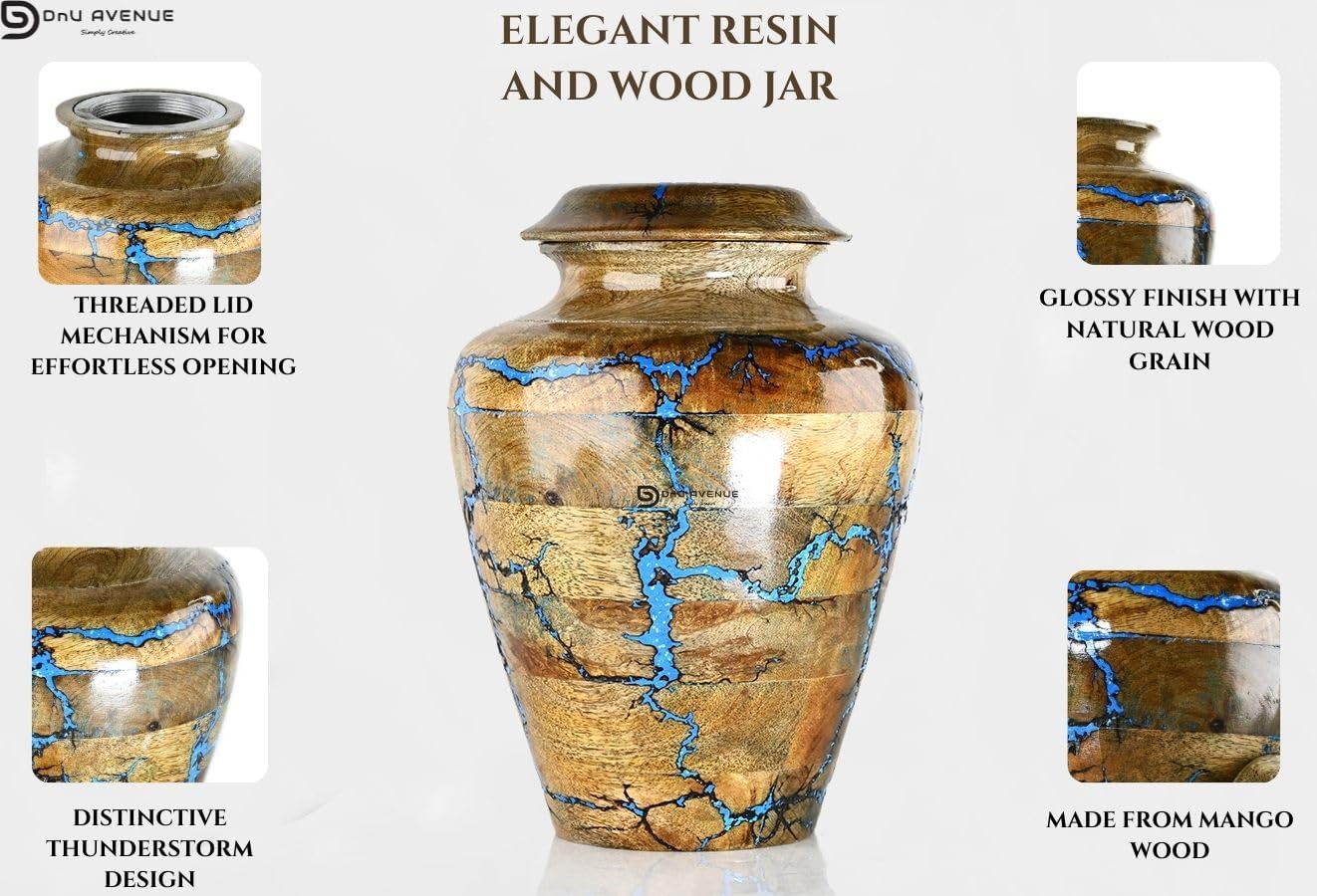 Durable Handcrafted Wooden Urns for Human Ashes