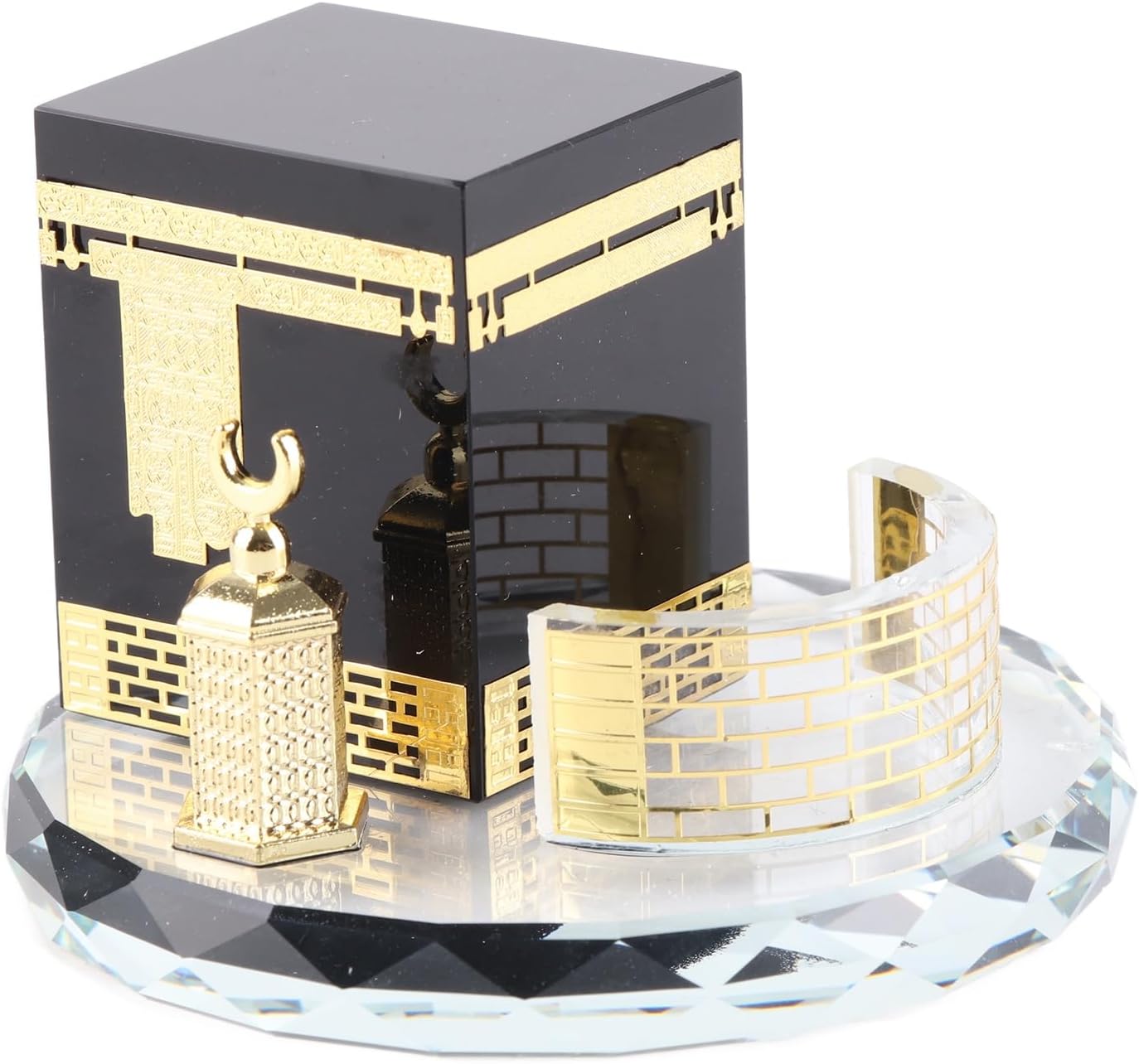 Islamic Crystal Decor Kaaba Model 3 Pc Set