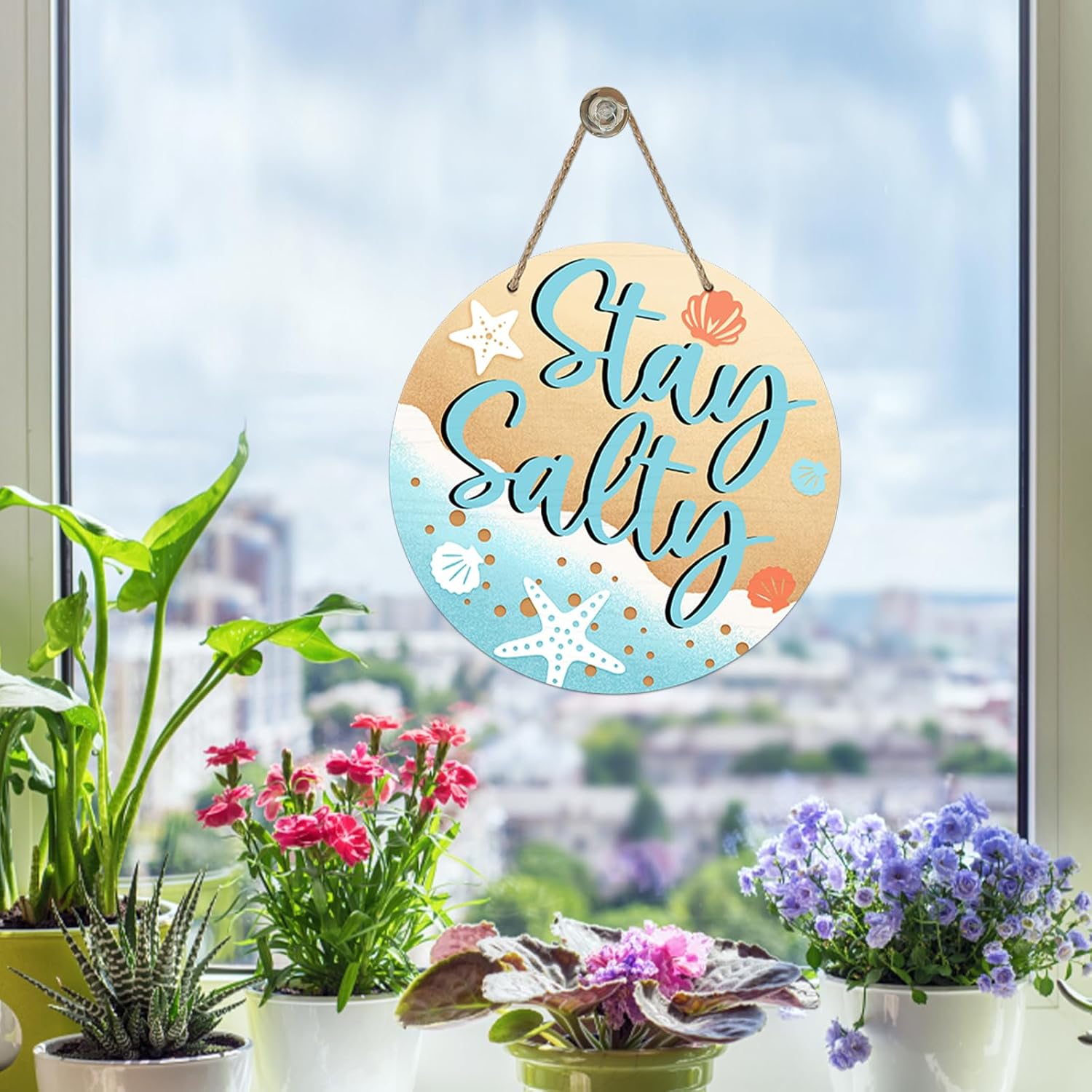 Bolisom Spring Summer Sea Front Door Sign