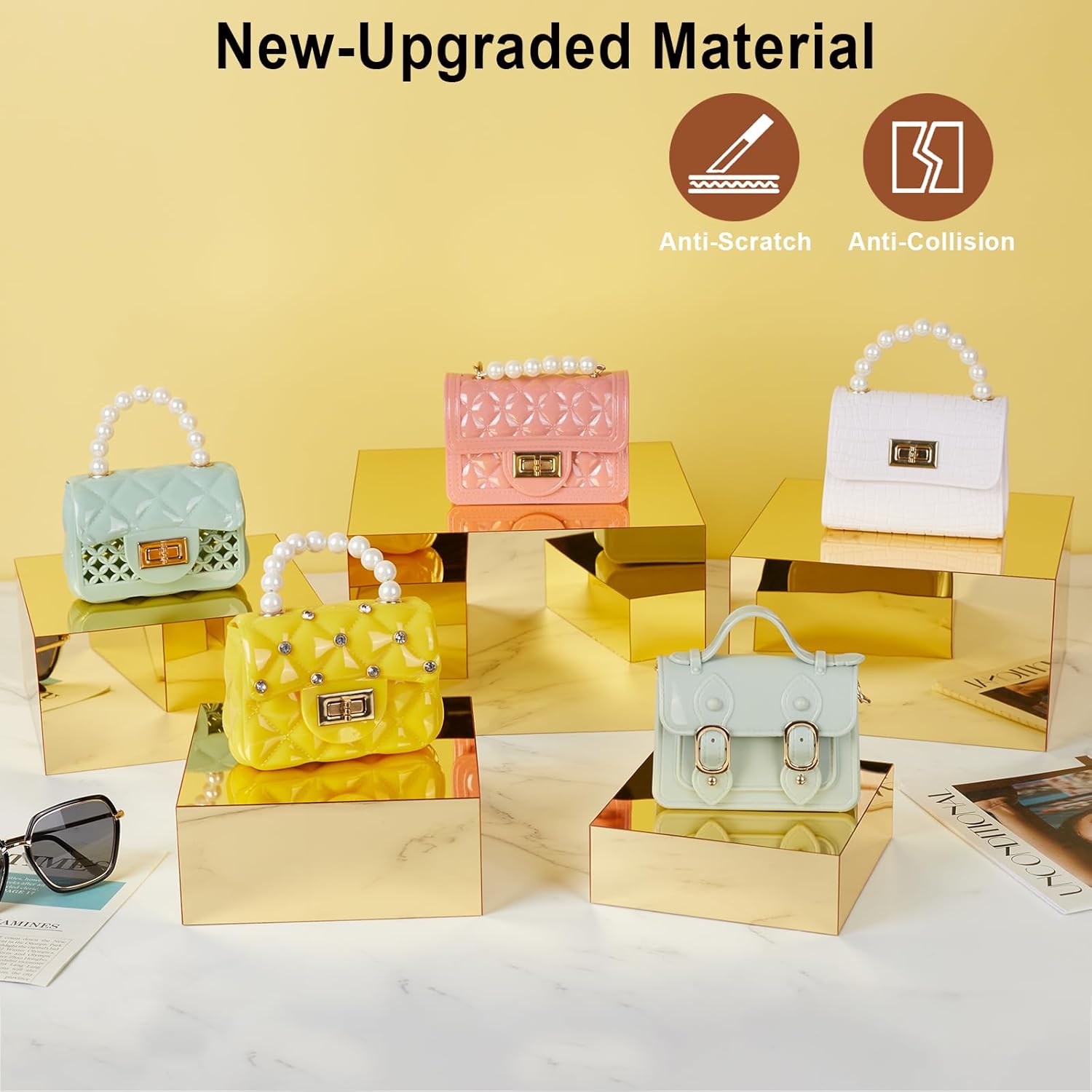 Acrylic Risers Display 5 Pcs for Jewelry and Food