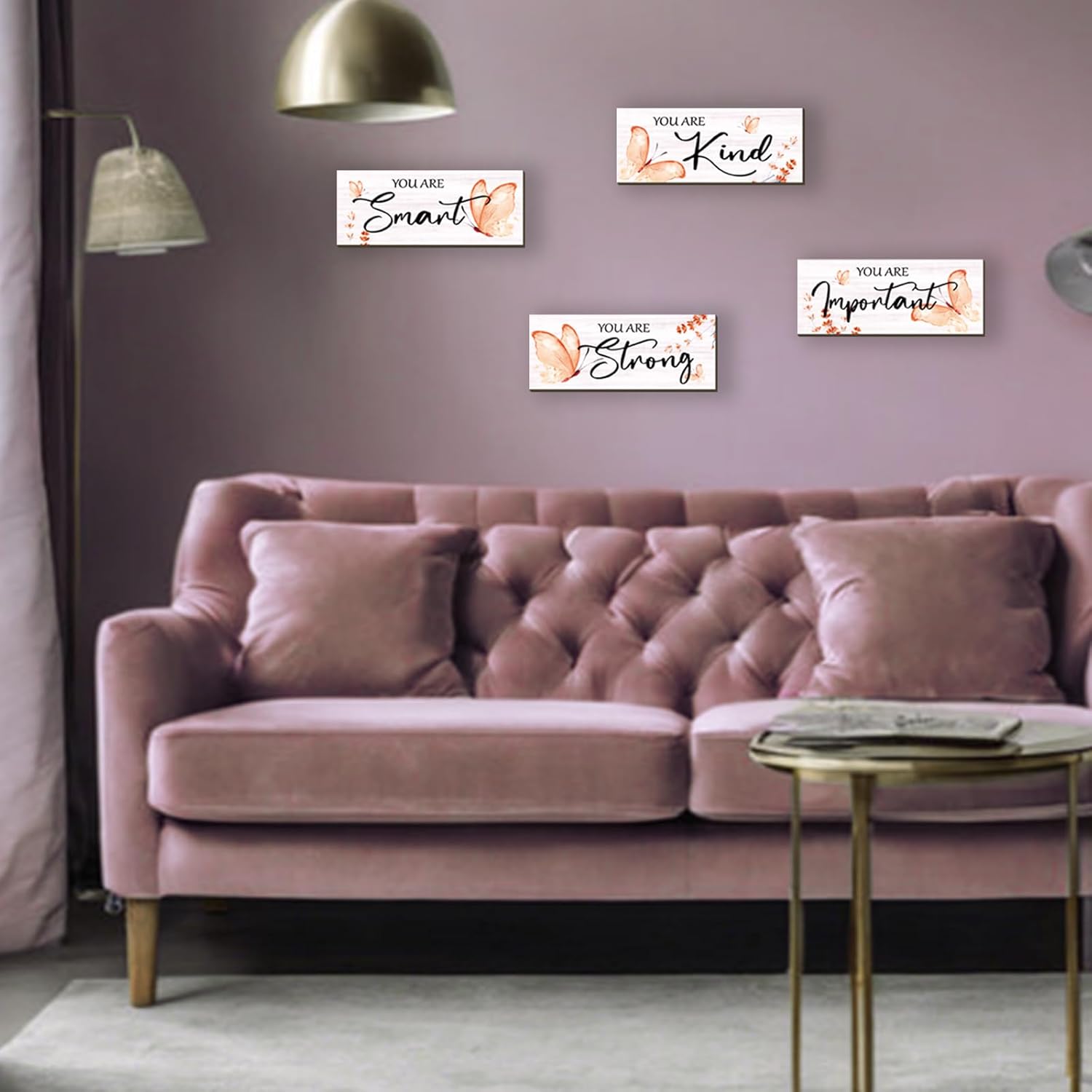 DONFENTHY 4 Pcs Butterfly Wall Decor Set