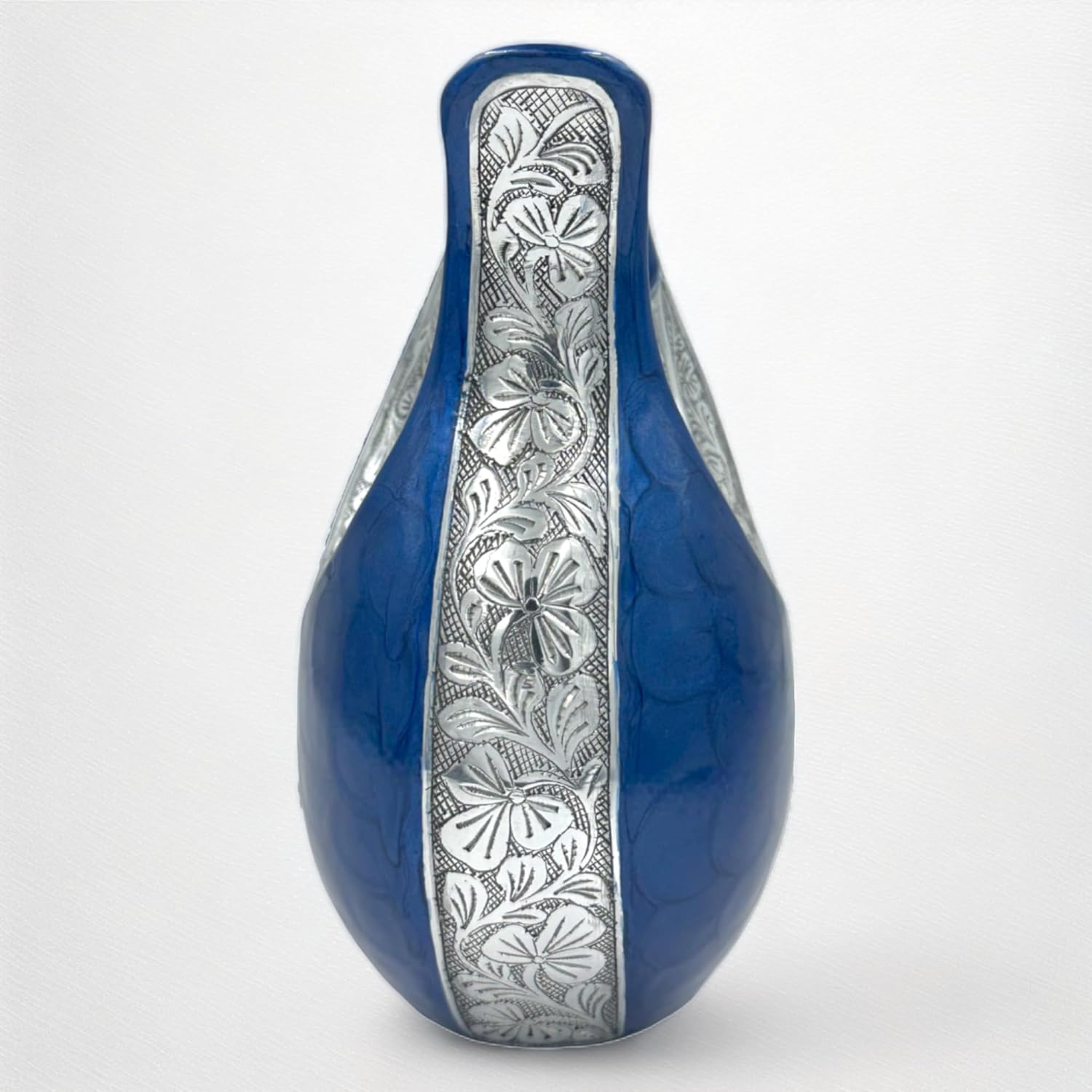 Elegant Blue Teardrop Cremation Urn for Human Ashes