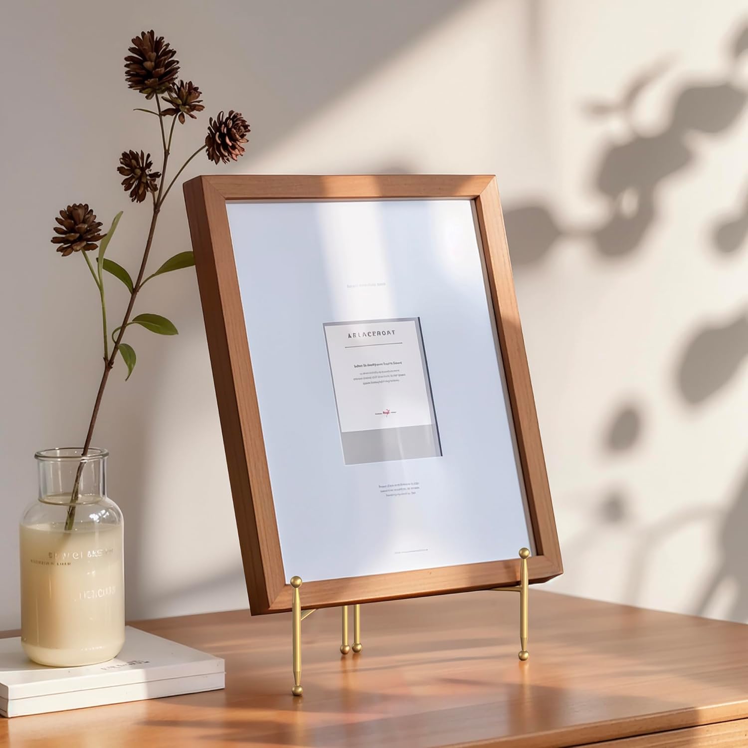 Foldable Metal Plate Stand for Home Decor