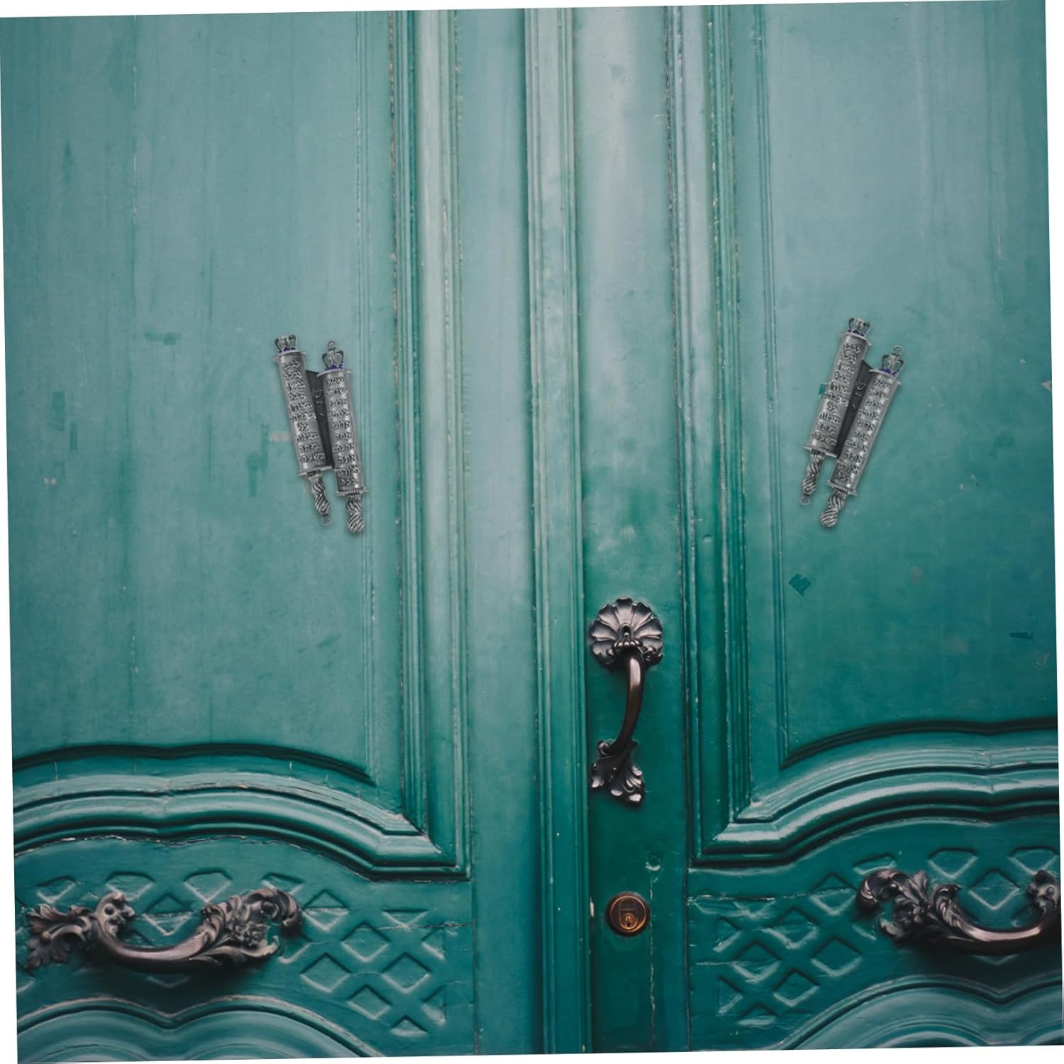 Metal Mezuzah Decor for Home Blessing