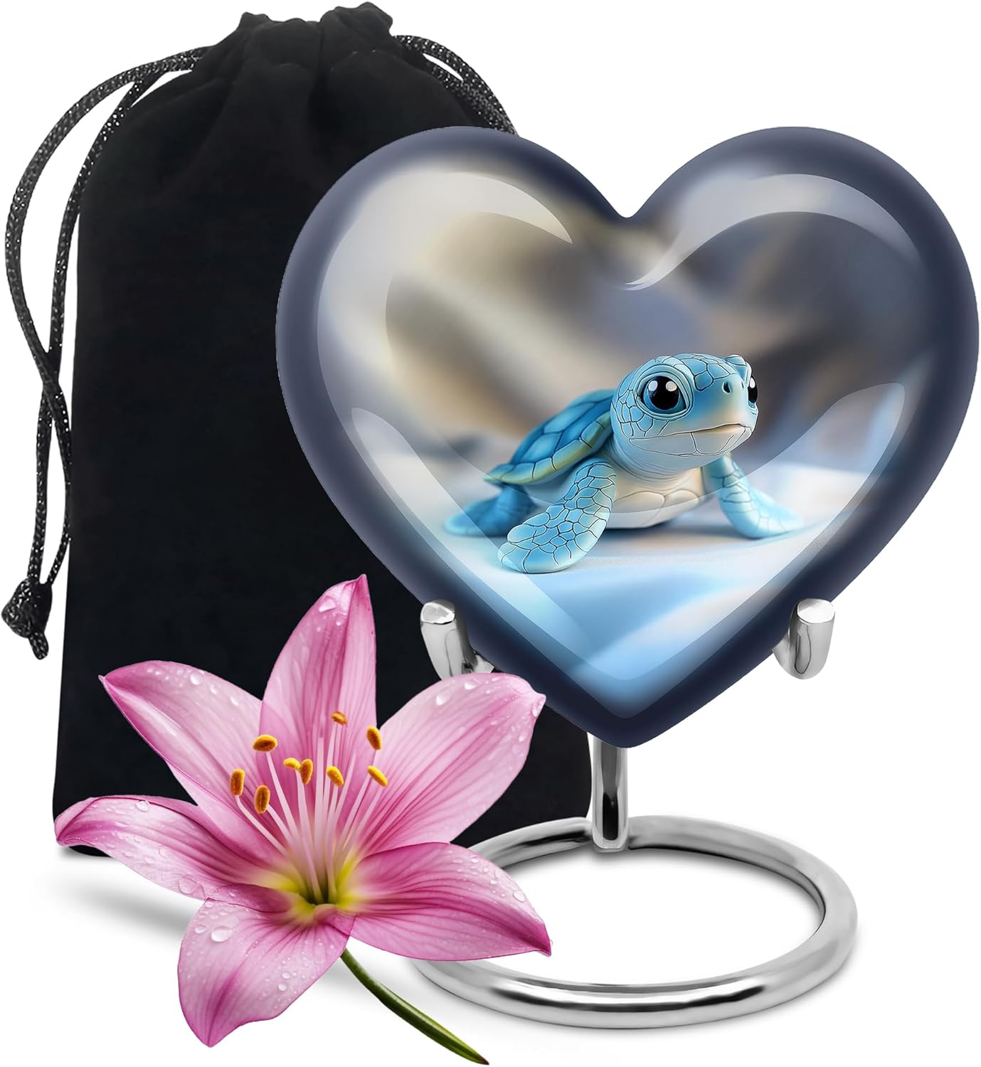 Turtle Urn for Human Ashes 8 Inch Large