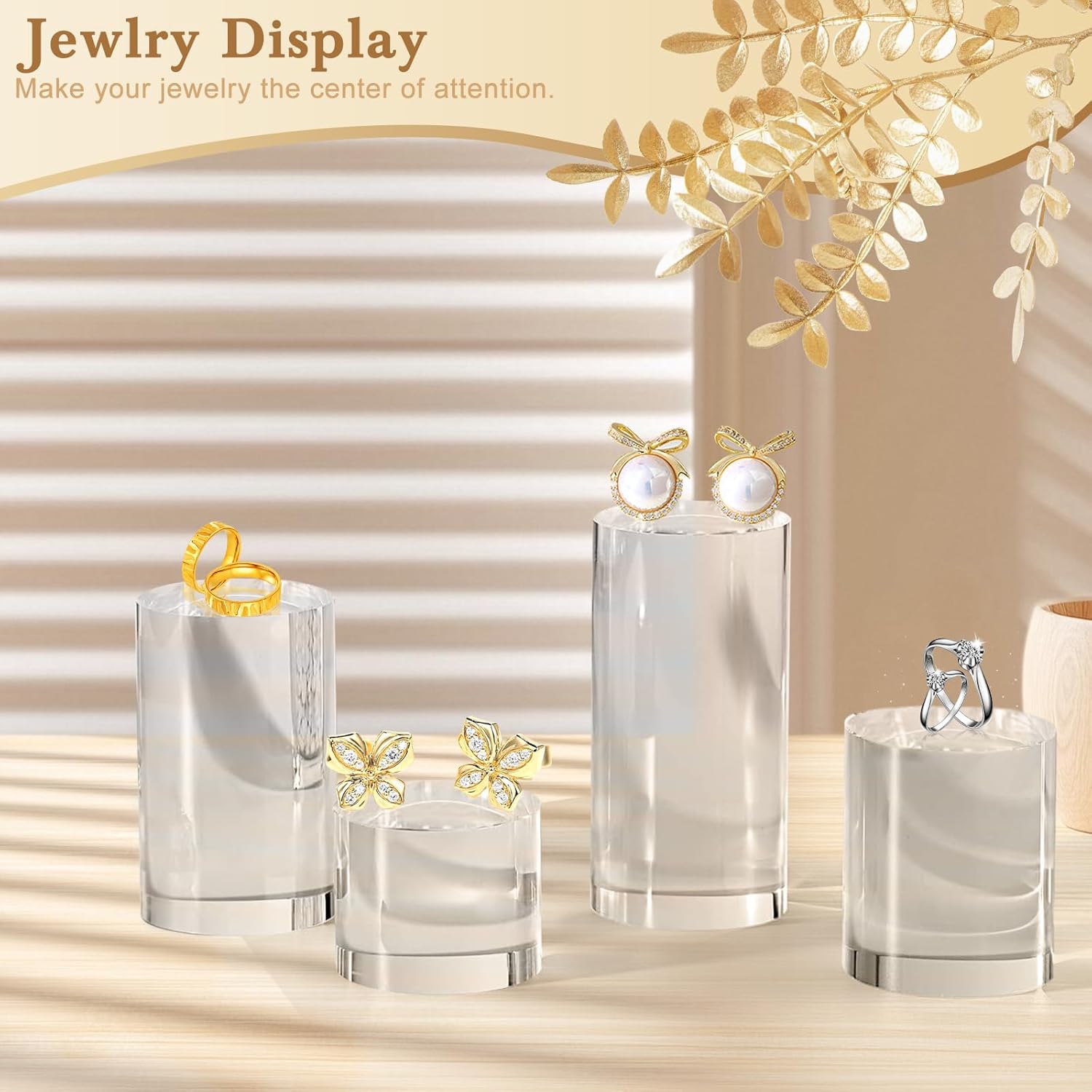 4Pcs Acrylic Blocks for Display