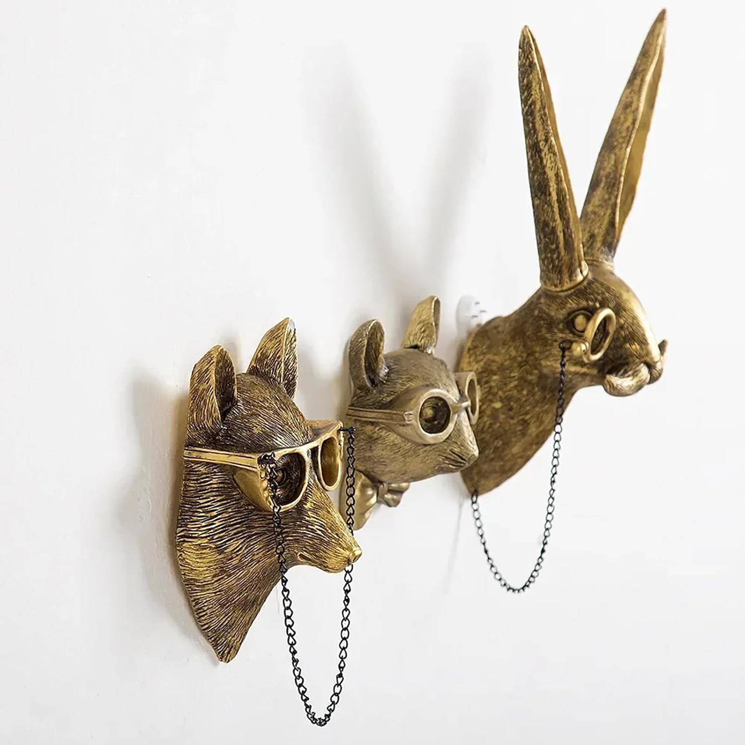 ONERWN Fox Head Wall Decor in Antique Copper