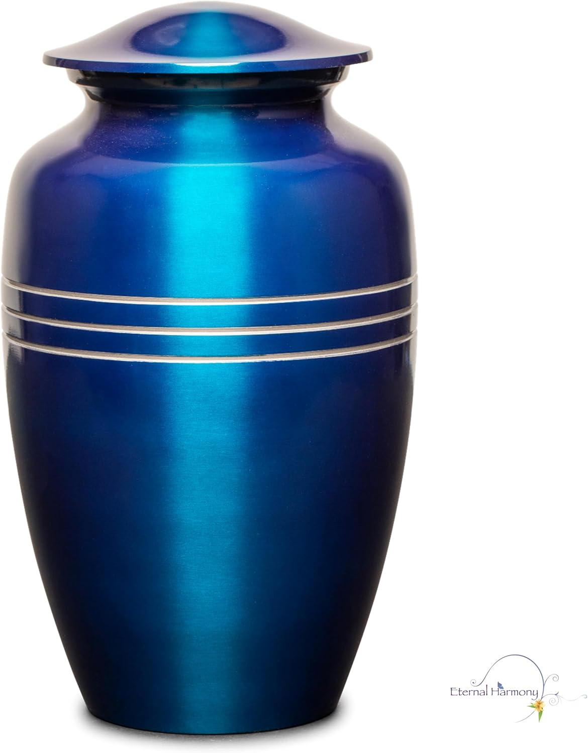 Eternal Harmony Large Urn for Ashes 7x11 Blue