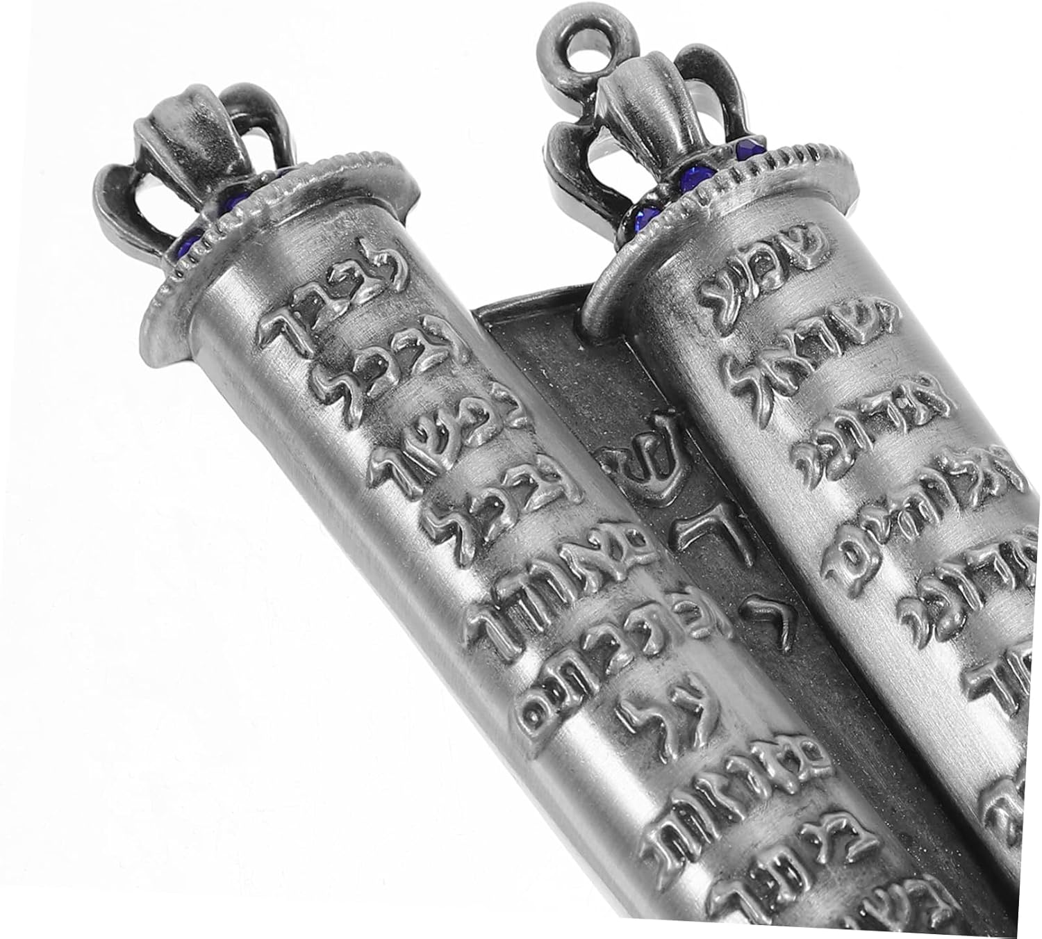 Unomor Jewish Mezuzah Case Decorative Metal Scroll