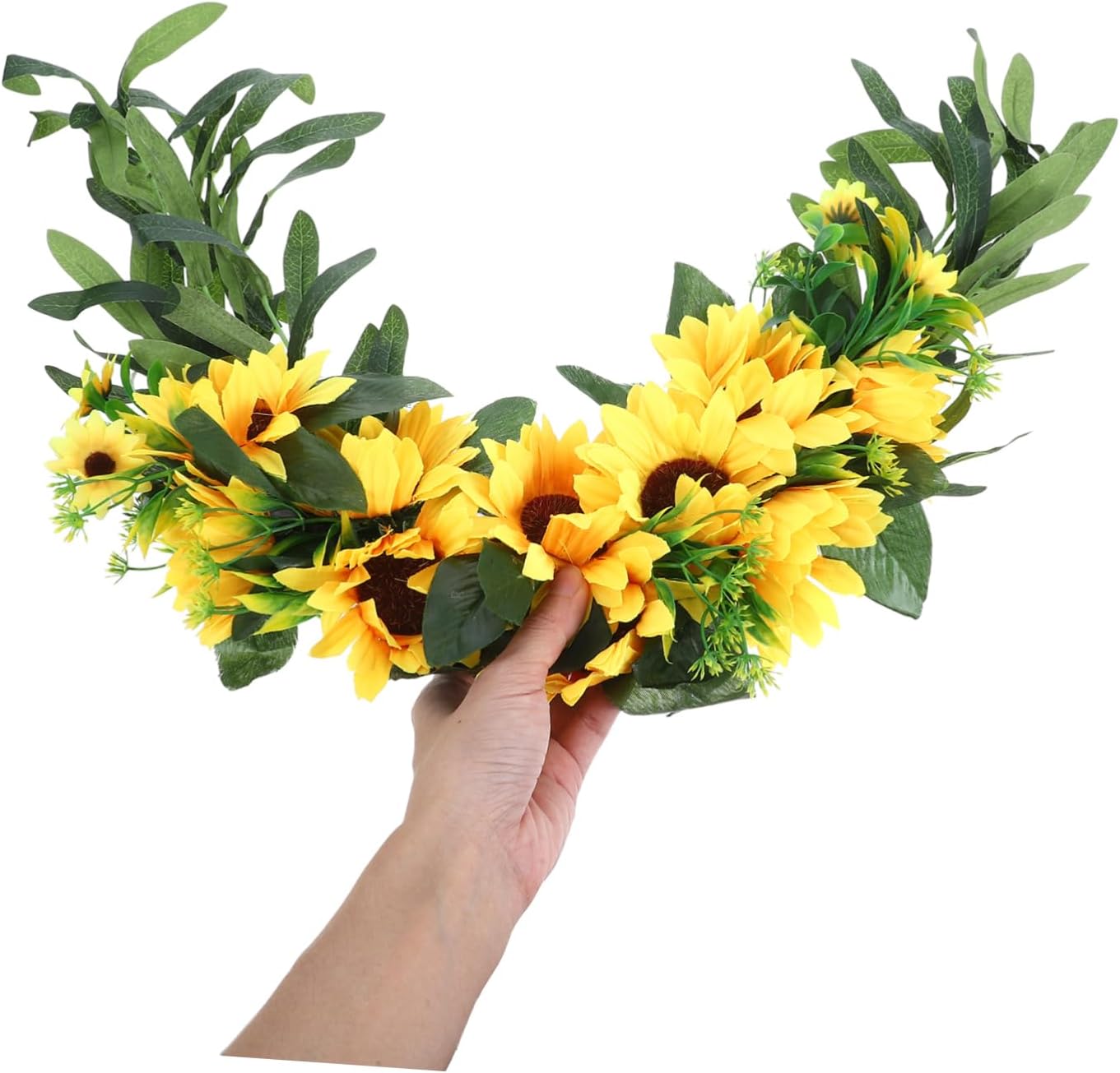 Sunflower Swag Door Knocker Artificial Flower Wall Hanging Decor
