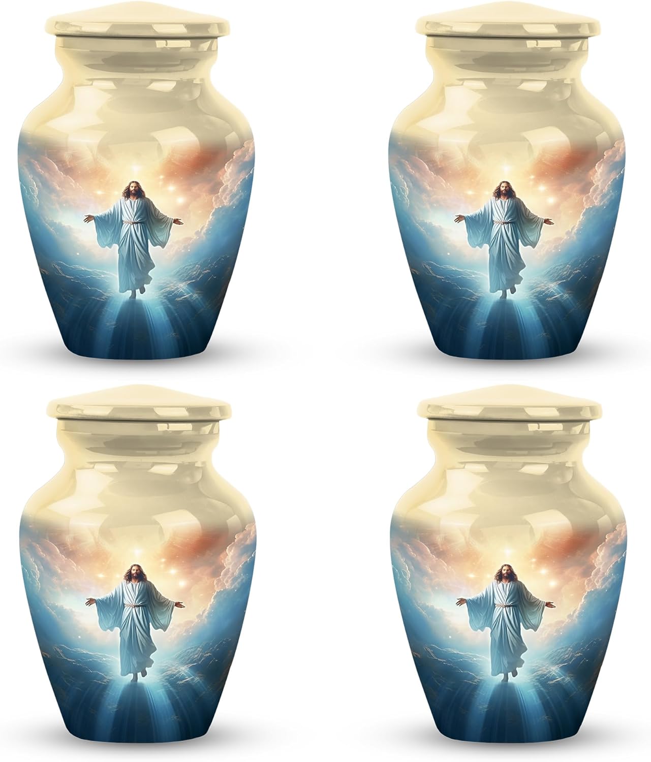 Miniature Urns for Ashes Keepsakes - Pack of 4