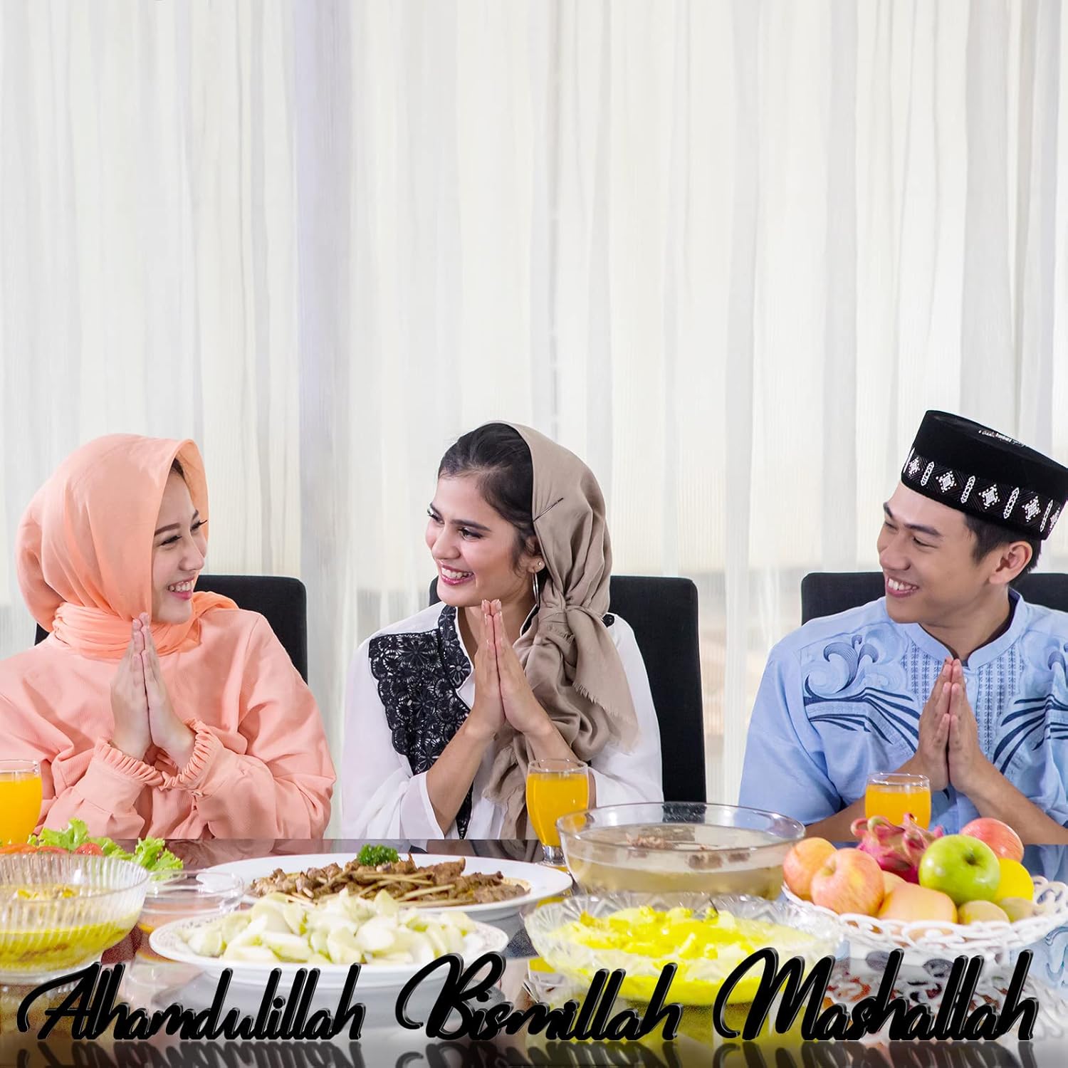 Yookeer 3 Piece Wooden Islamic Decor Set