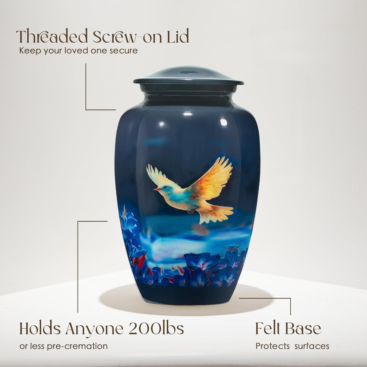Forevermore Keepsakes Cremation Urn 200lbs Capacity