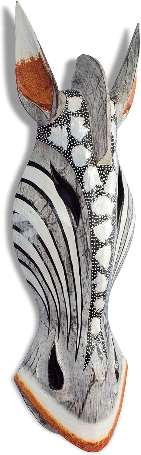 G6 Collection Tribal African Giraffe Wood Wall Sculpture