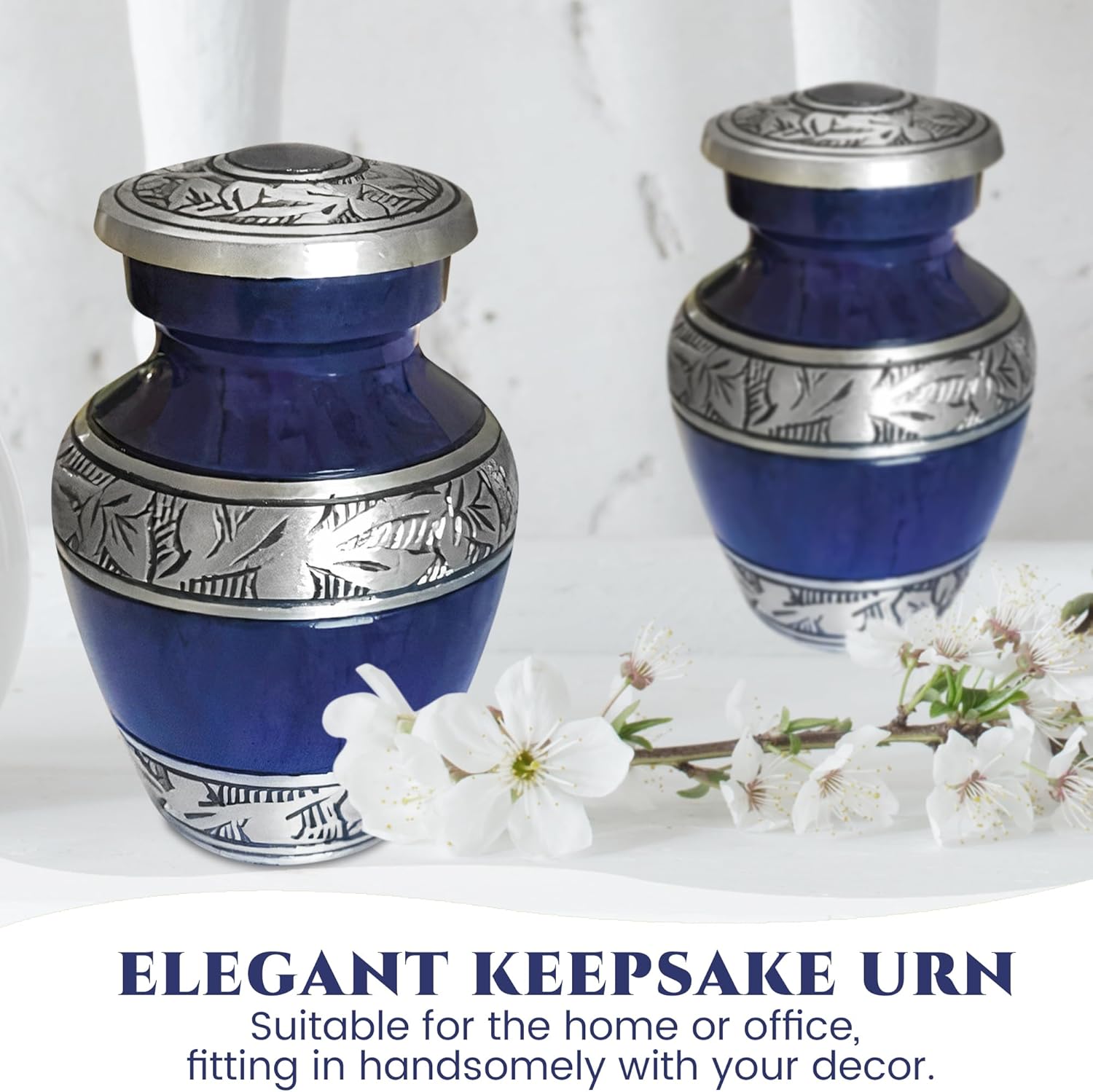 4 Pcs Purple Mini Cremation Urns for Human Ashes