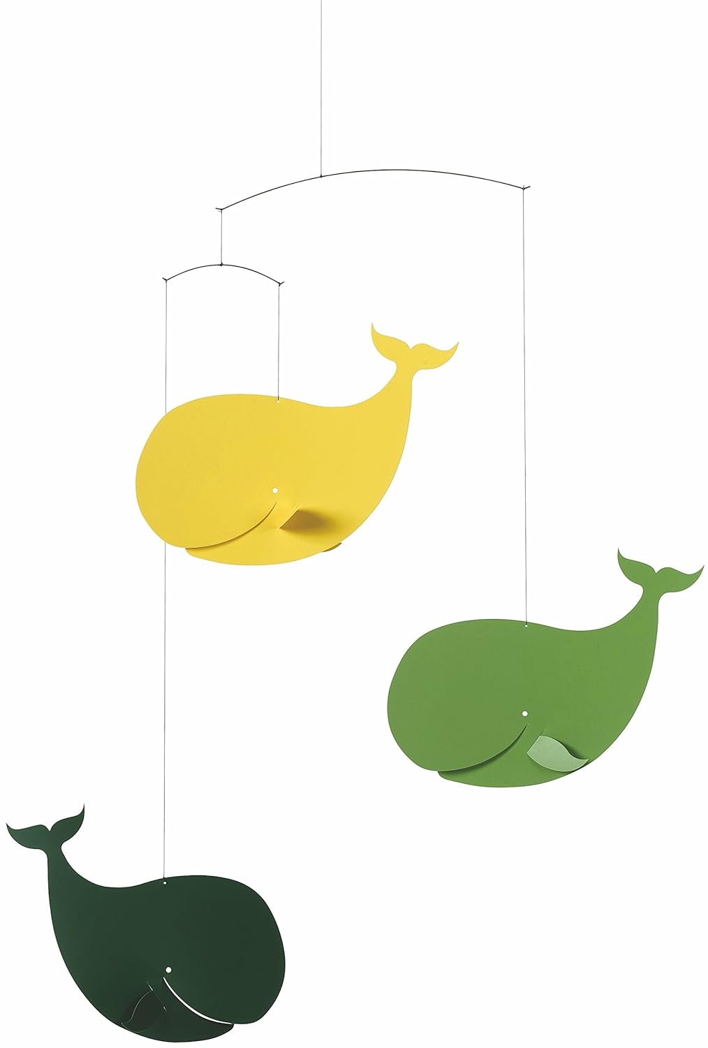 Flensted Mobiles Happy Whales 22 Inches Hanging Decor