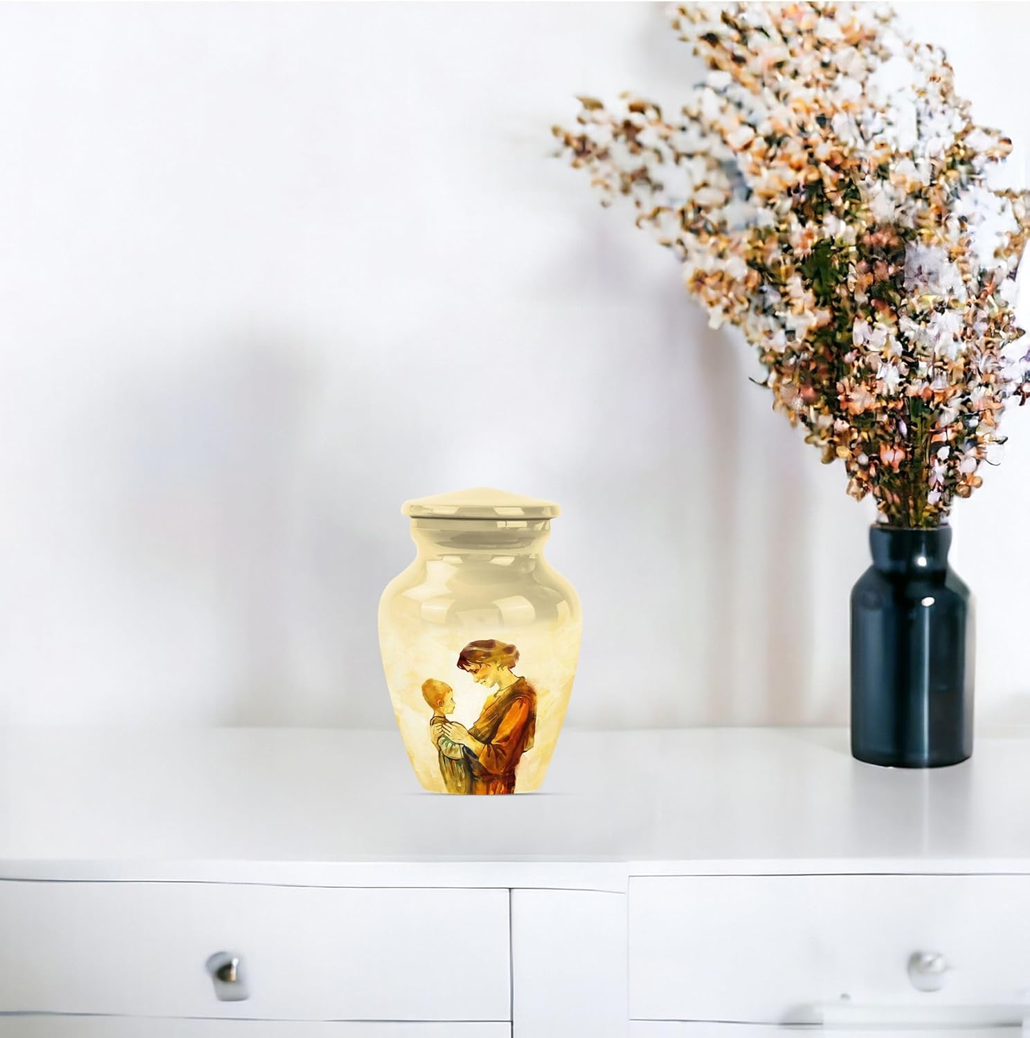 3 Inch Small Urn - Decorative Ashes Urn for Human