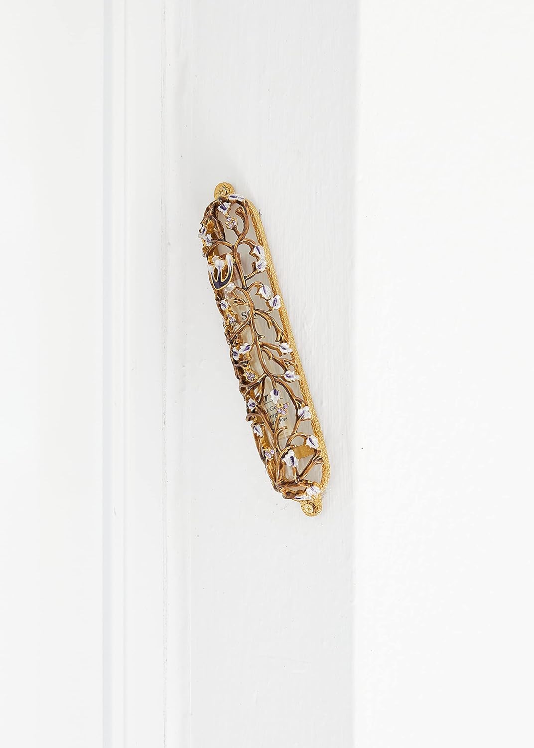 Grapes on Vine Mezuzah Case 6 Inch Decor