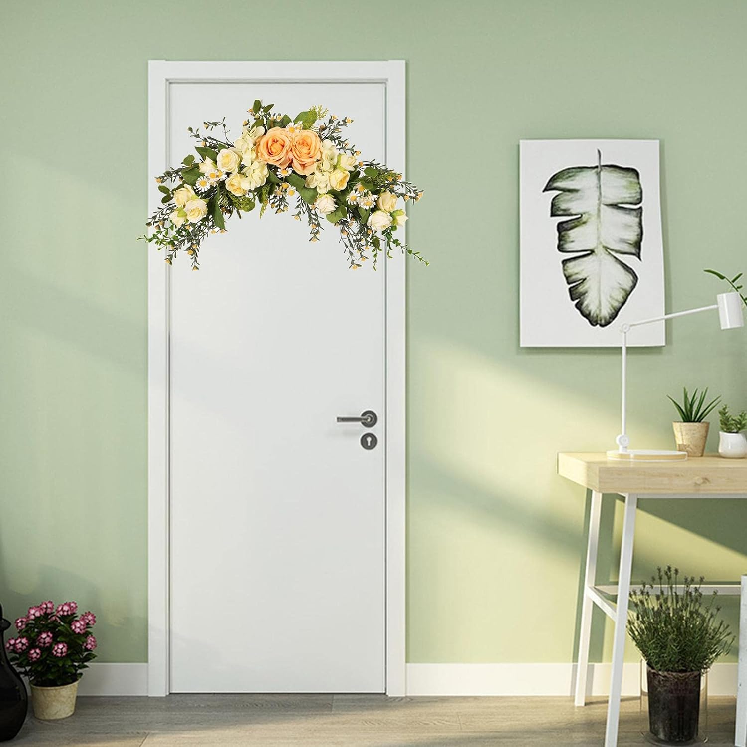 Floral Swag Decor for Doors and Walls