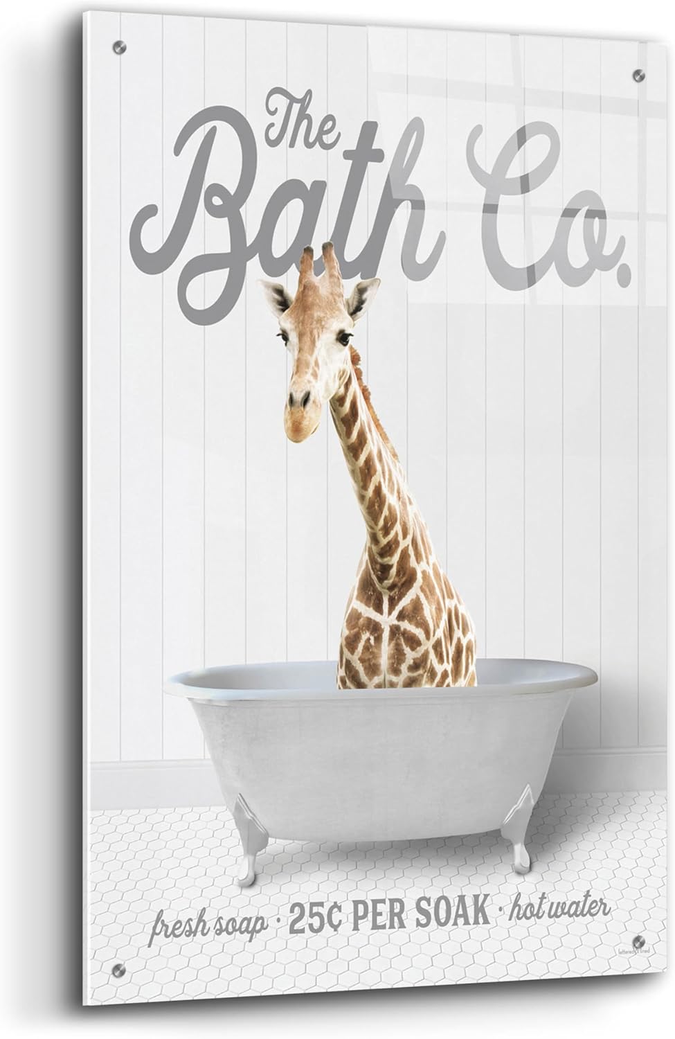Epic Art Giraffe Wall Art 24x36 Inches