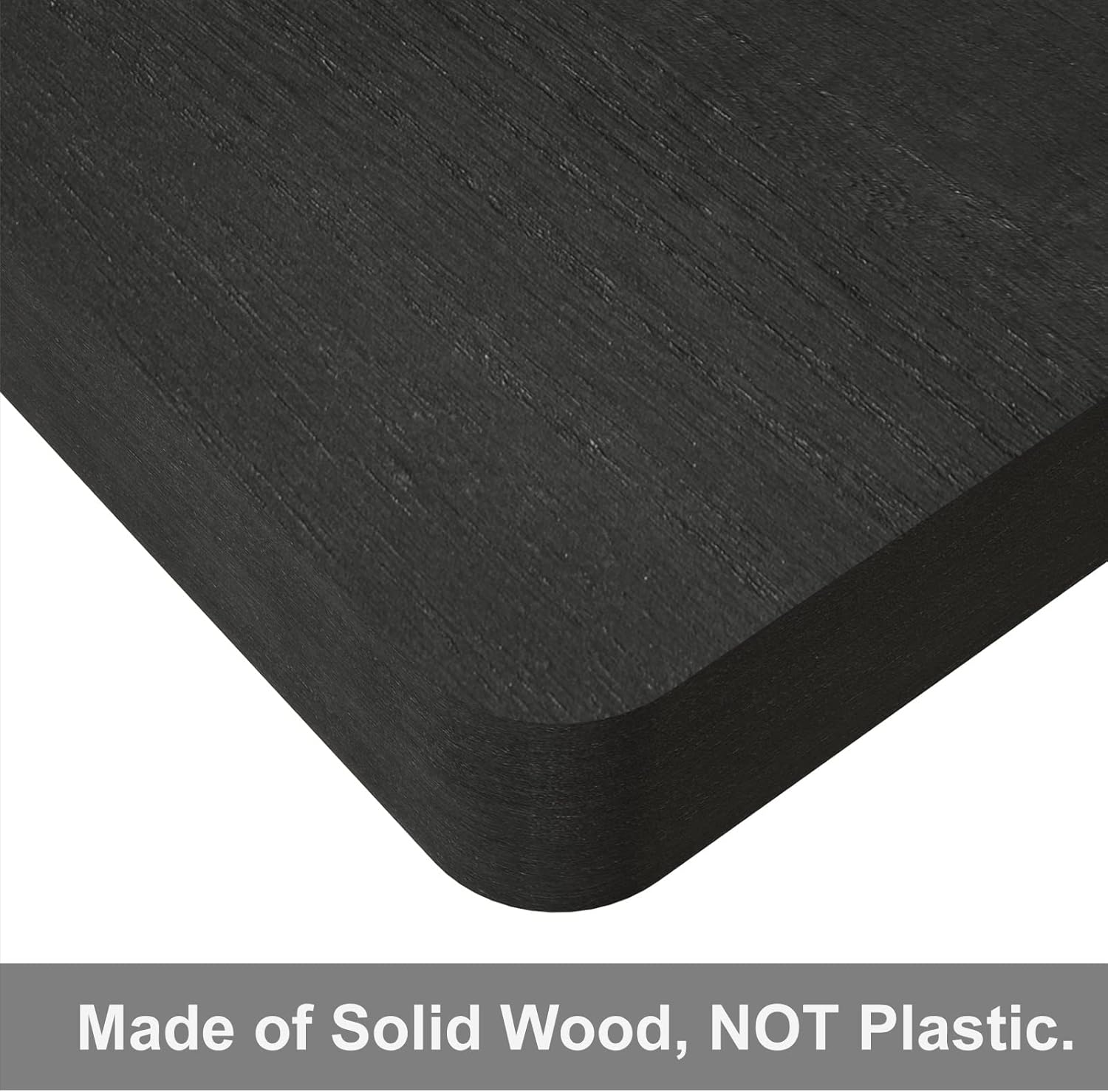 SRIWATANA Weathered Black Floating Shelves Set of 4