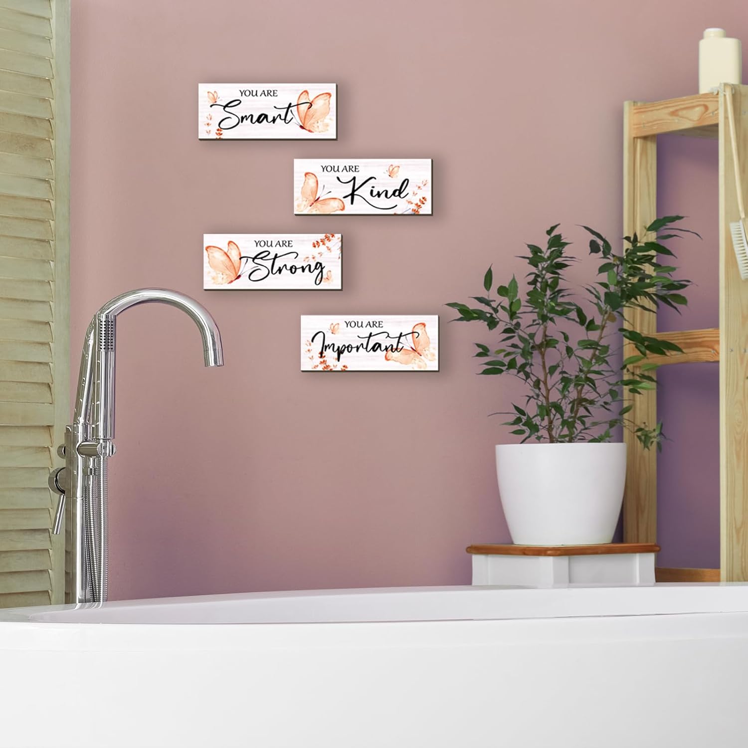 DONFENTHY 4 Pcs Butterfly Wall Decor Set