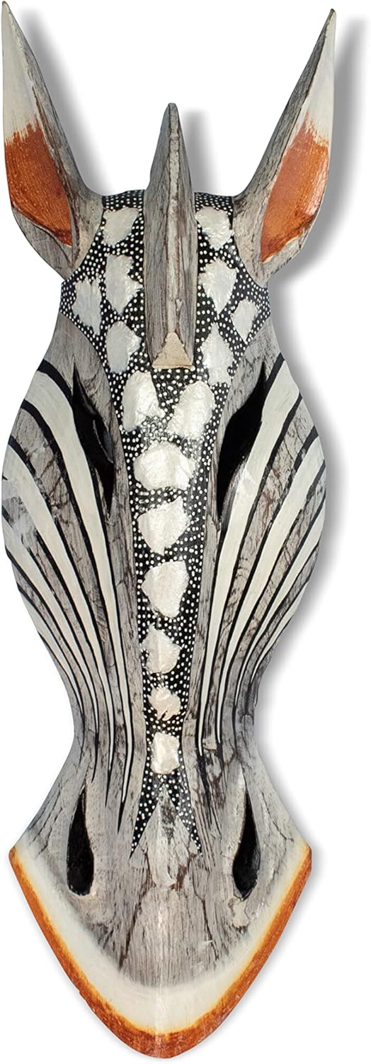 G6 Collection Tribal African Giraffe Wood Wall Sculpture