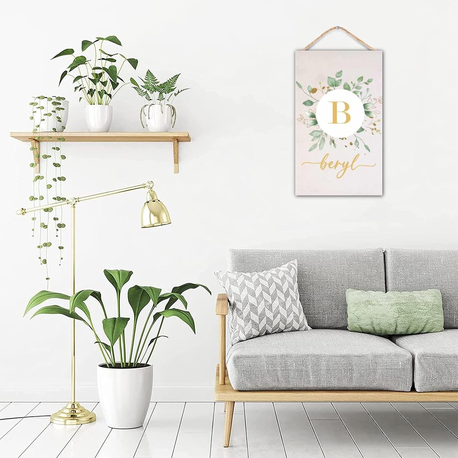 WengBeauty Custom Wood Last Name Sign Wedding Gift