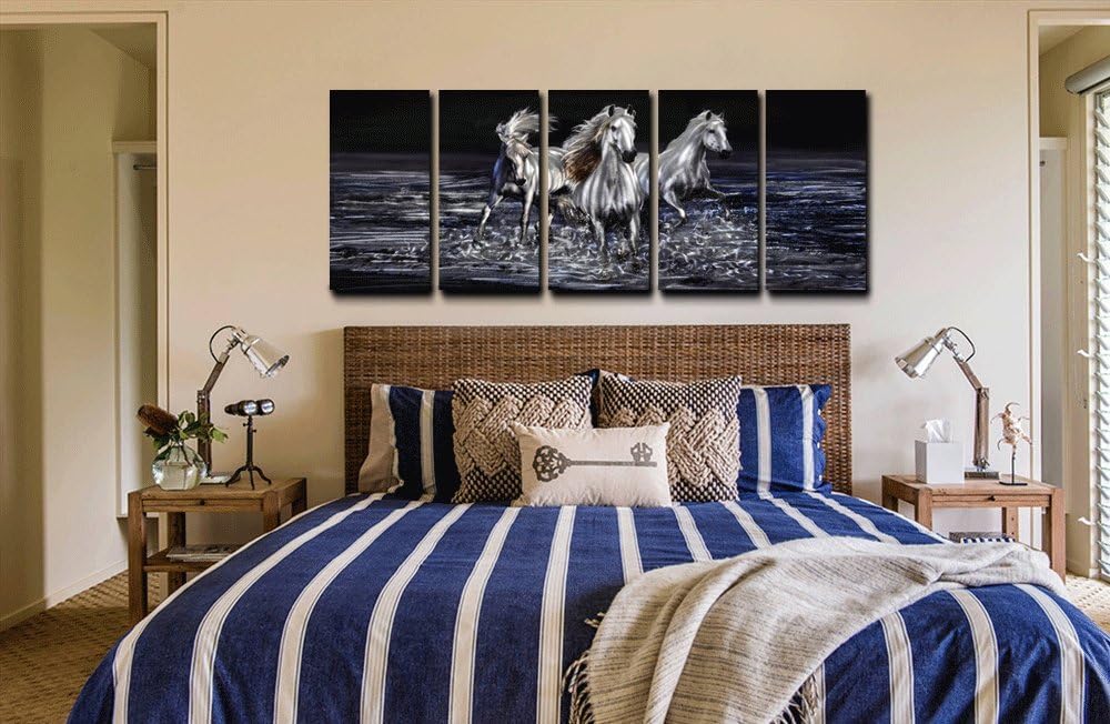 Yihui Arts 3D Horse Wall Art Modern Aluminum Decor