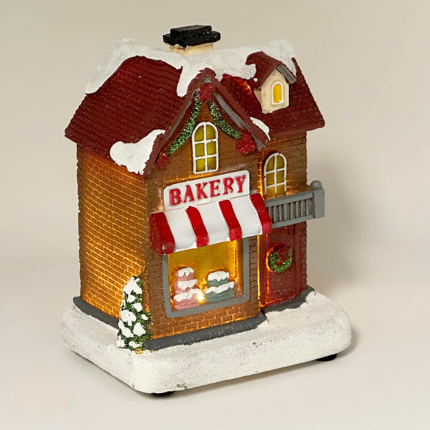 Allgala Mini Christmas Village House Figurine