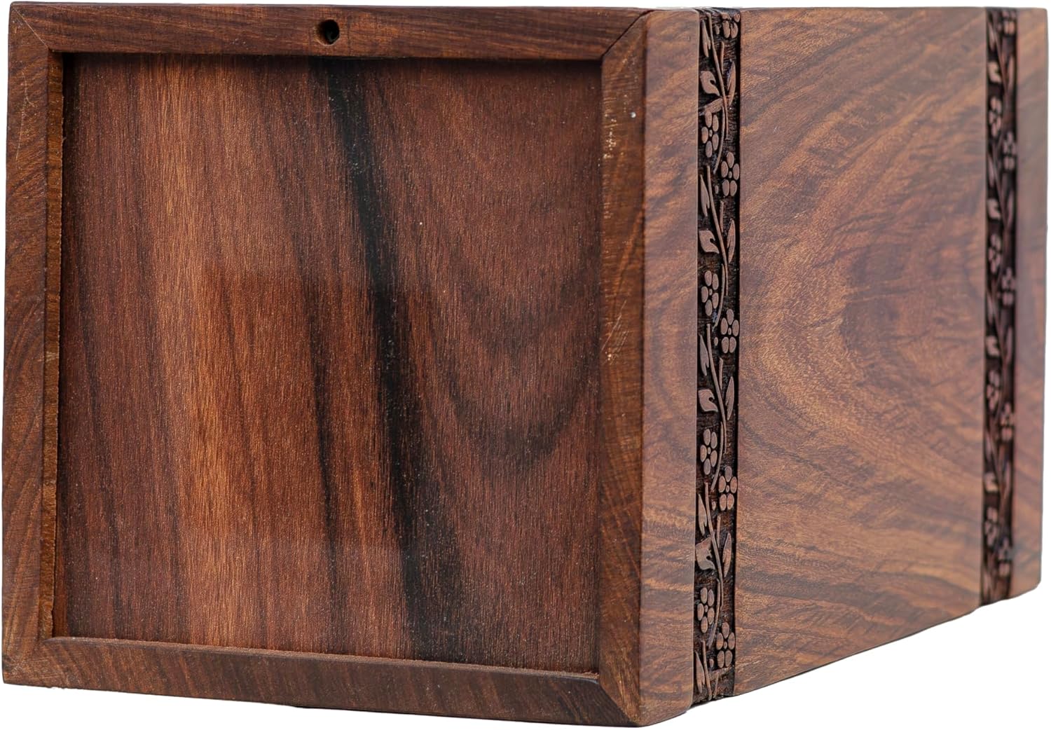 Premium Wooden Urn - Floral Design for Humans and Pets