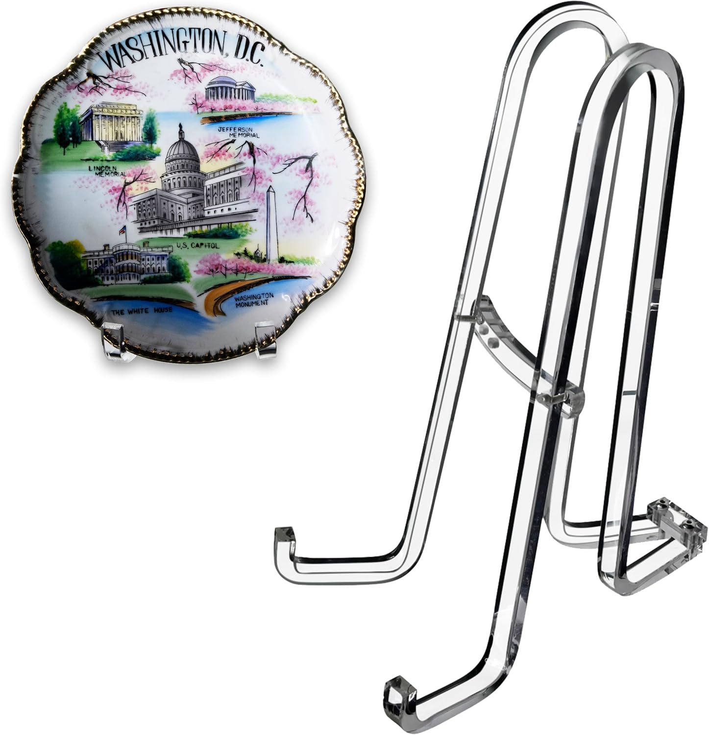 AMT 12 Inch Acrylic Plate Holder Display Stand