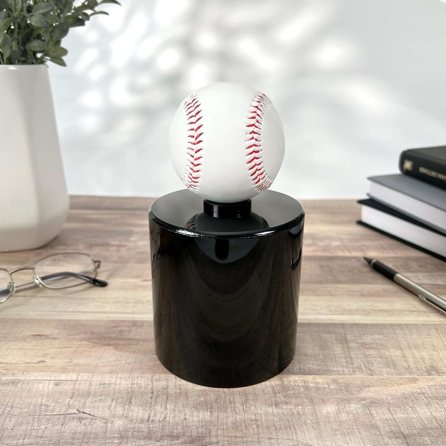 Plymor Black Acrylic Round Cylinder Display Riser 4x4
