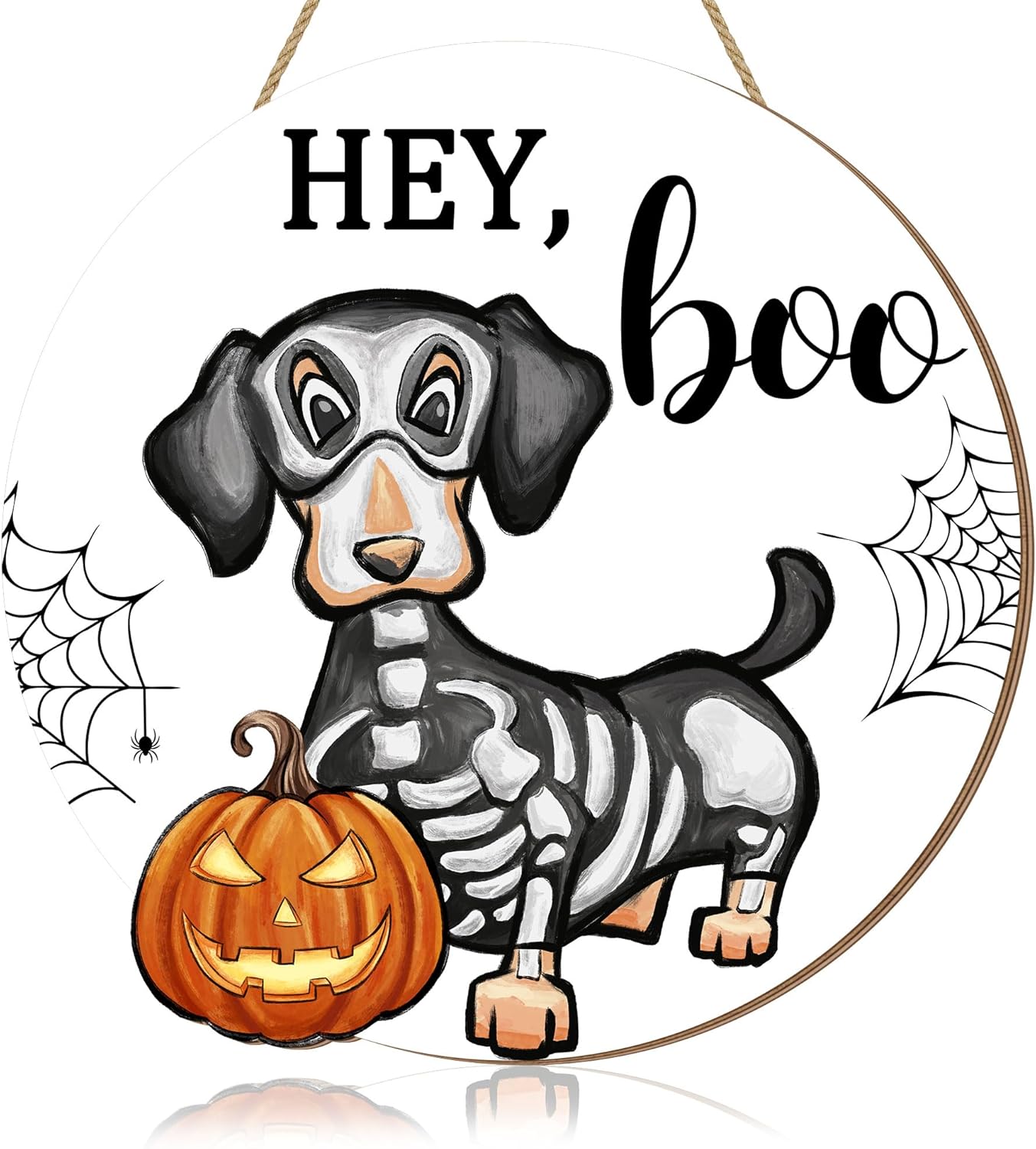 Halloween Ghost Dog Door Hanging Sign Decor