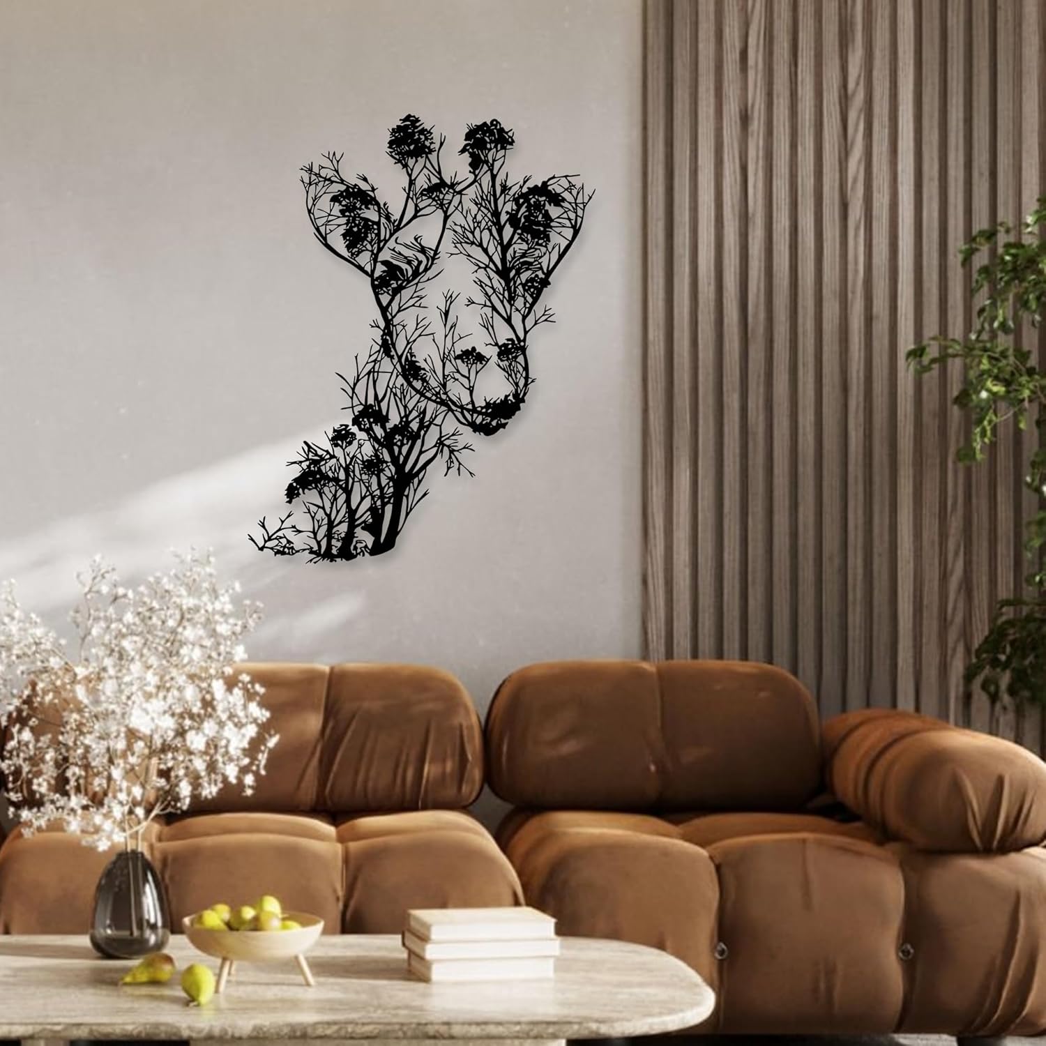 Rajukit Giraffe Wall Art Large Metal Decor