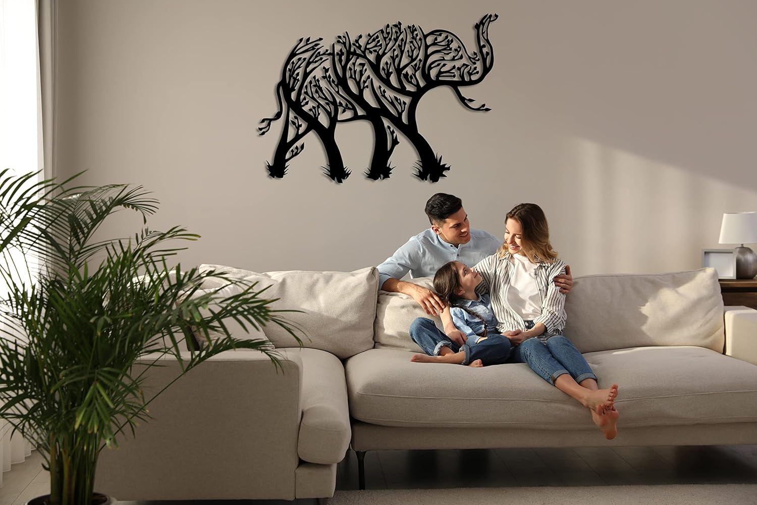 DEKADRON Elephant Metal Wall Art Decor