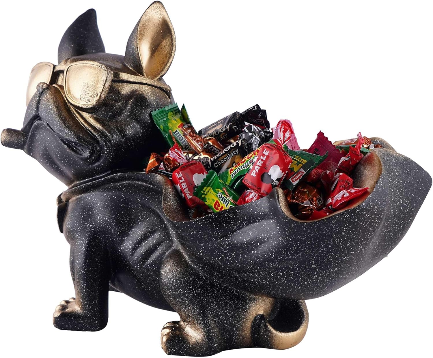 Vistora Cool Dog Resin Sculpture Showpiece with Tray