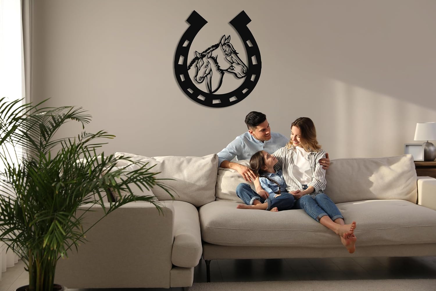 DEKADRON Metal Horse Head Wall Art Sculpture