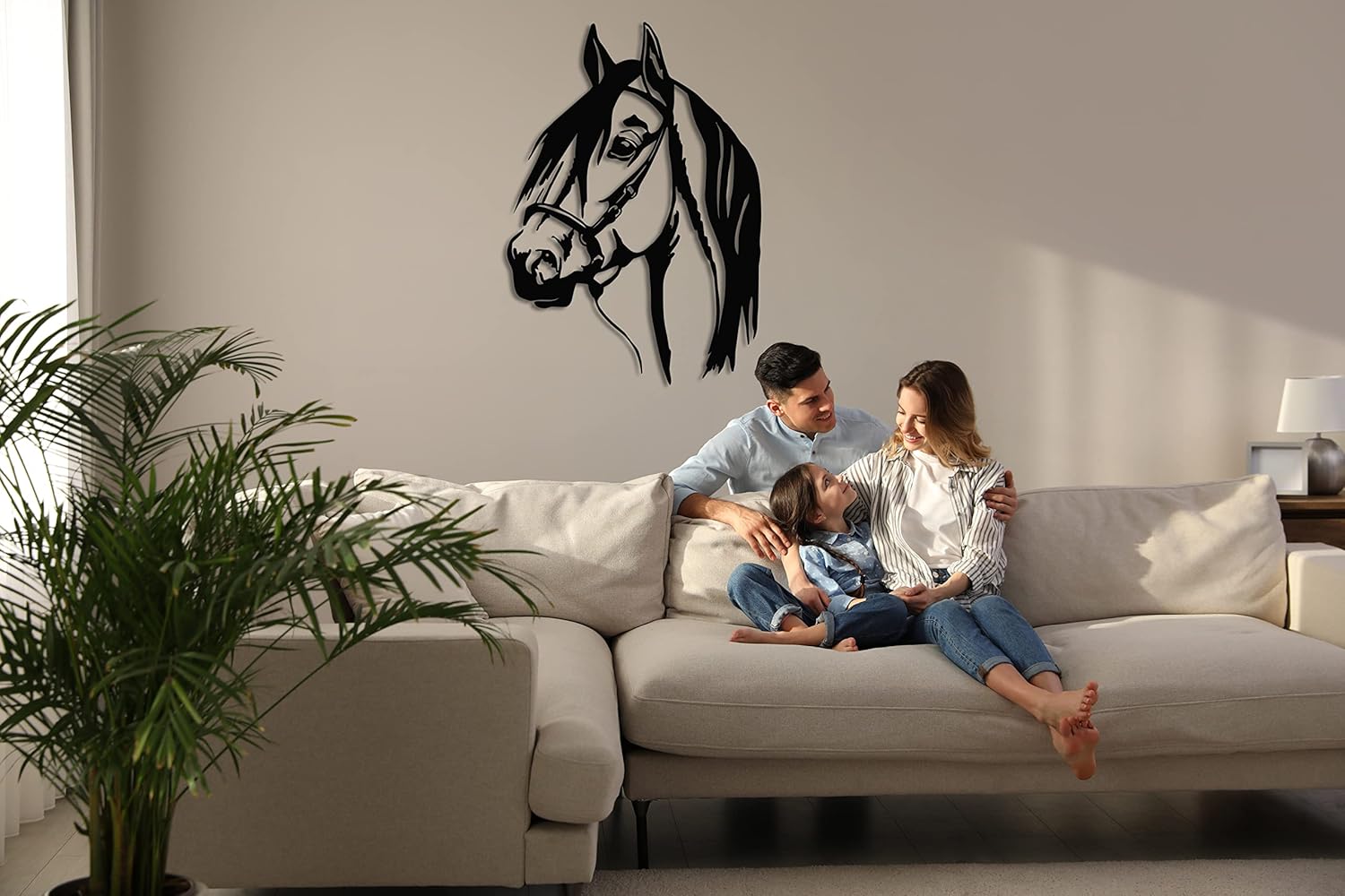DEKADRON Horse Head 3D Wall Sculpture 13x18 Inch
