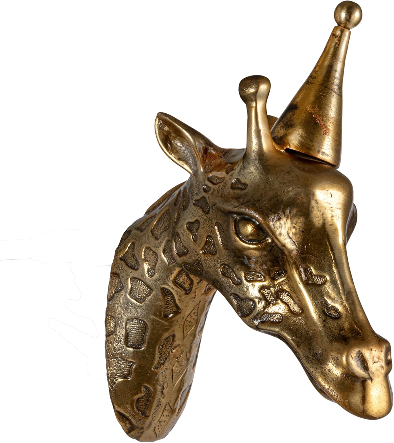 Creative Co Op Cast Aluminum Giraffe Wall Sculpture
