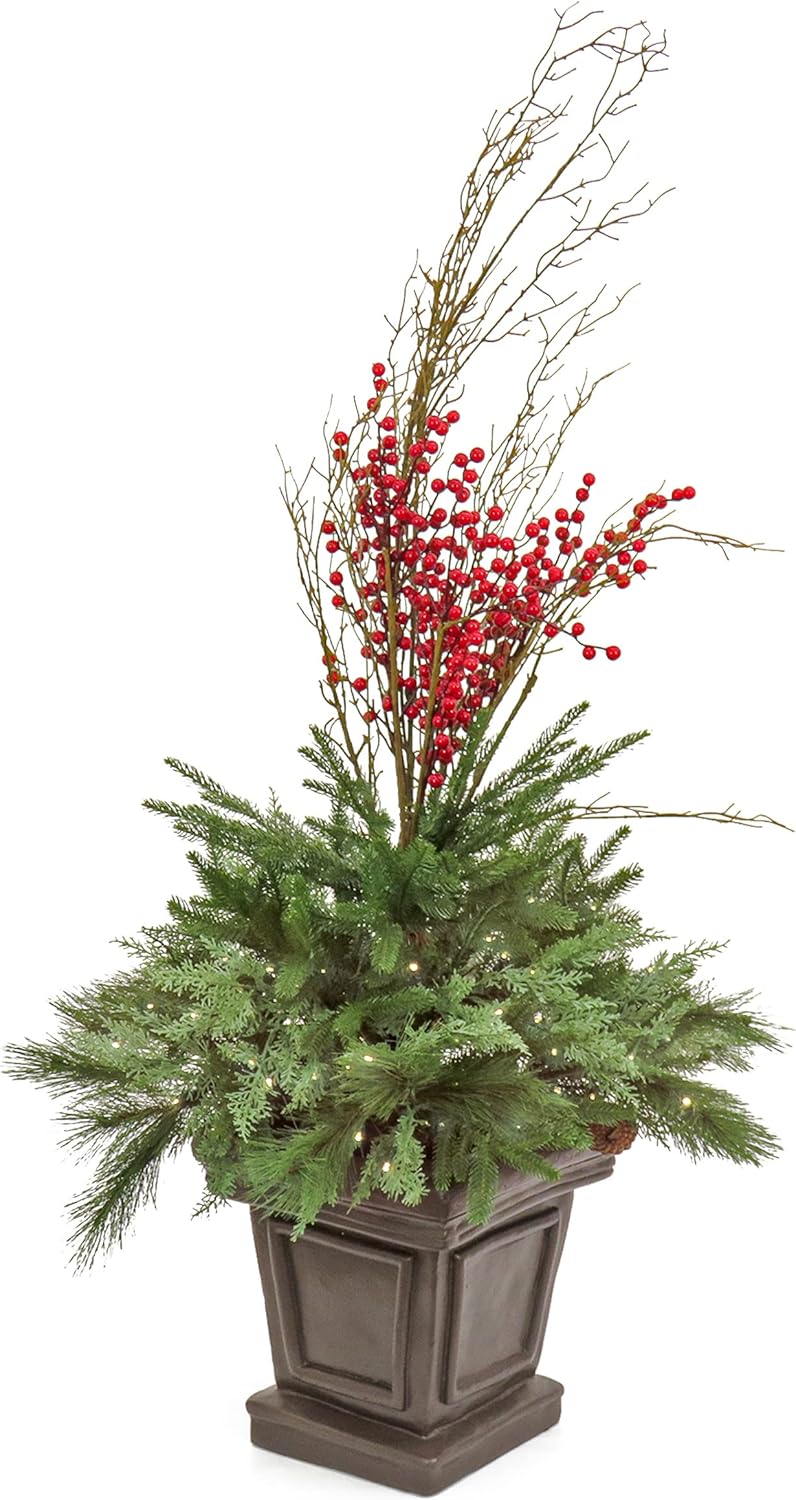 National Tree Company 48 Inch Pre Lit Artificial Shrub