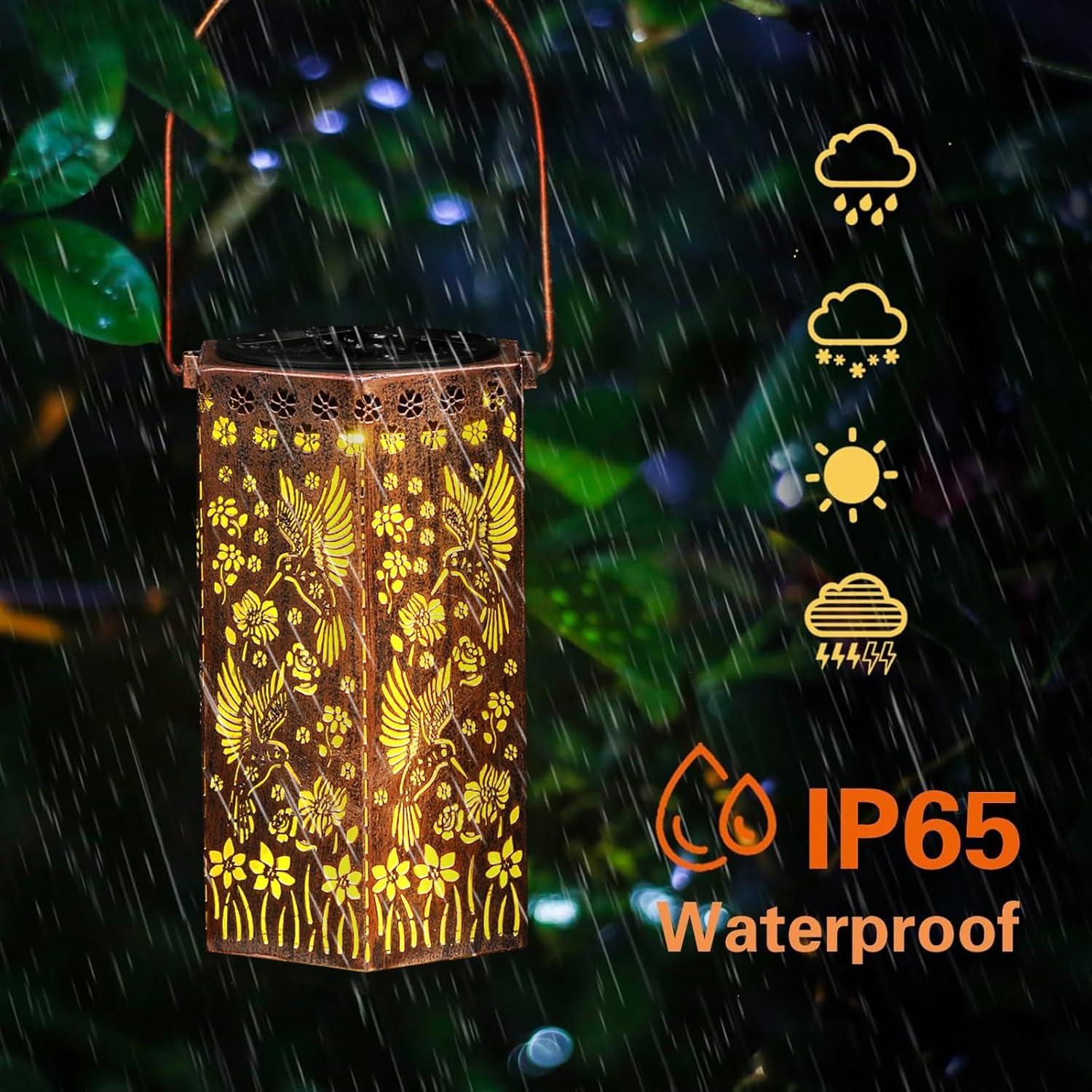 Styleonme Hummingbird Solar Light Decor Mobile