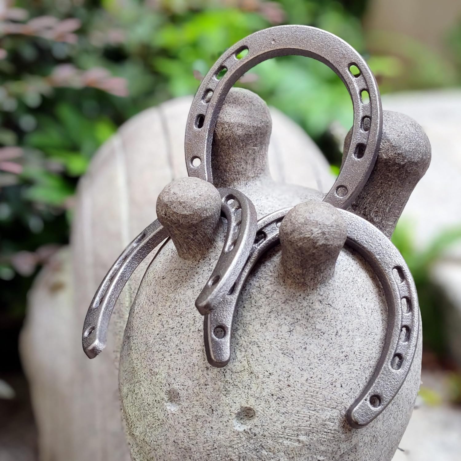 Desyeryamimi 12 Piece Cast Iron Horse Shoes Wall Decor