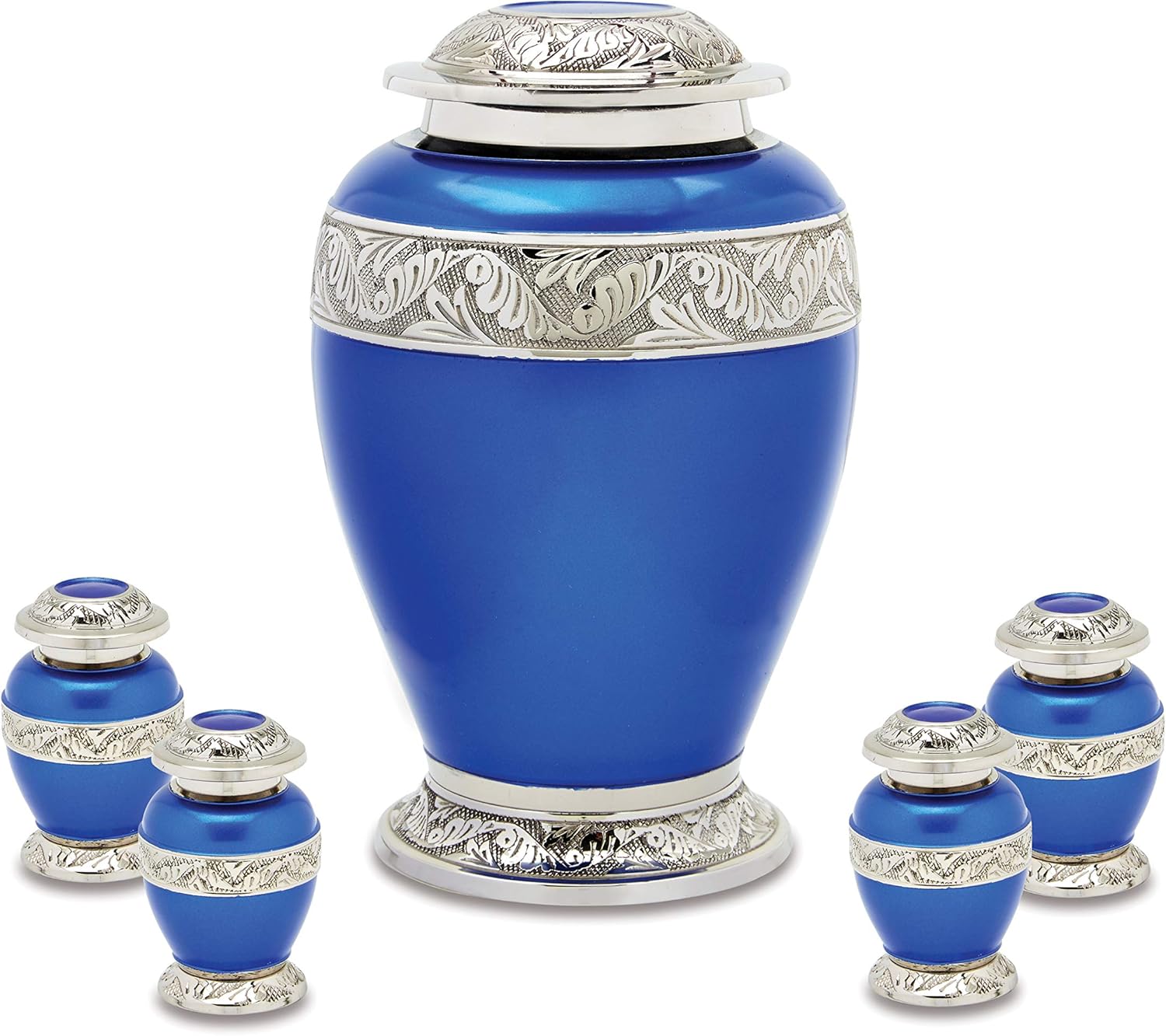 Berkshire Blue Adult Urn with Four Tokens