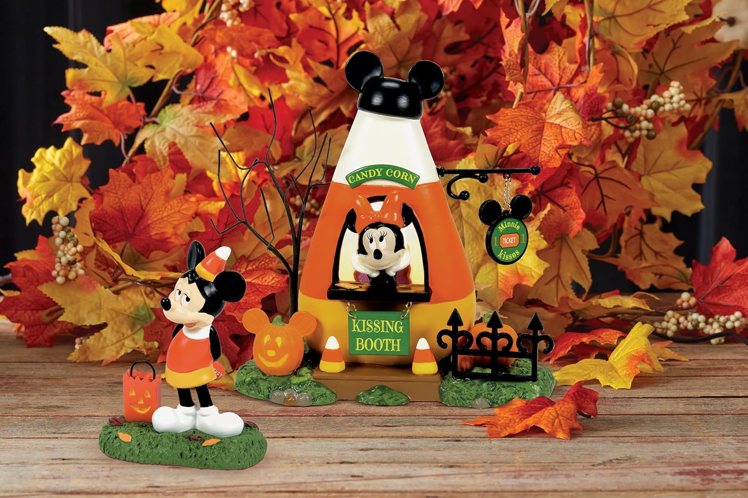 Department 56 Disney Village Halloween Mickey Mouse Buys a Ticket Figurine