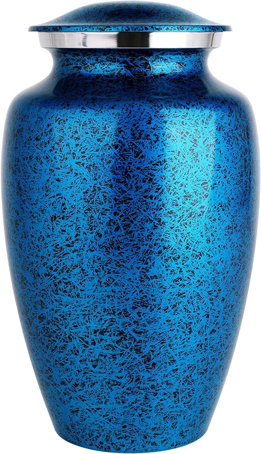 Forest Blue Adult Cremation Urn for Human Ashes